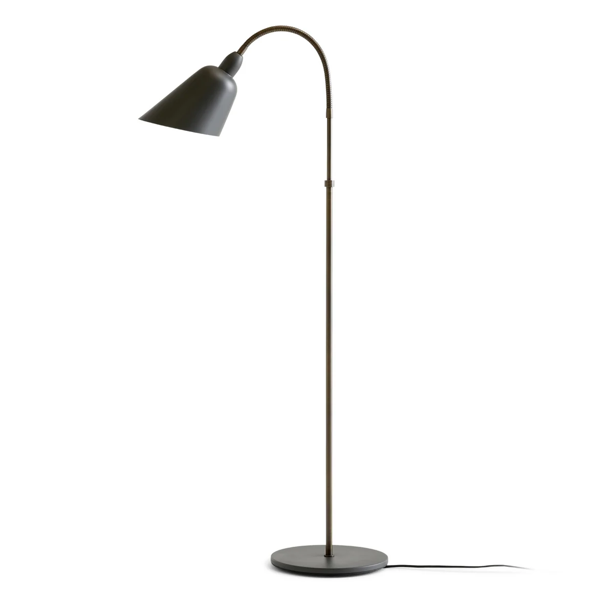 & Tradition - Bellevue Lampadaire AJ7, gris pierre / laiton bronzé