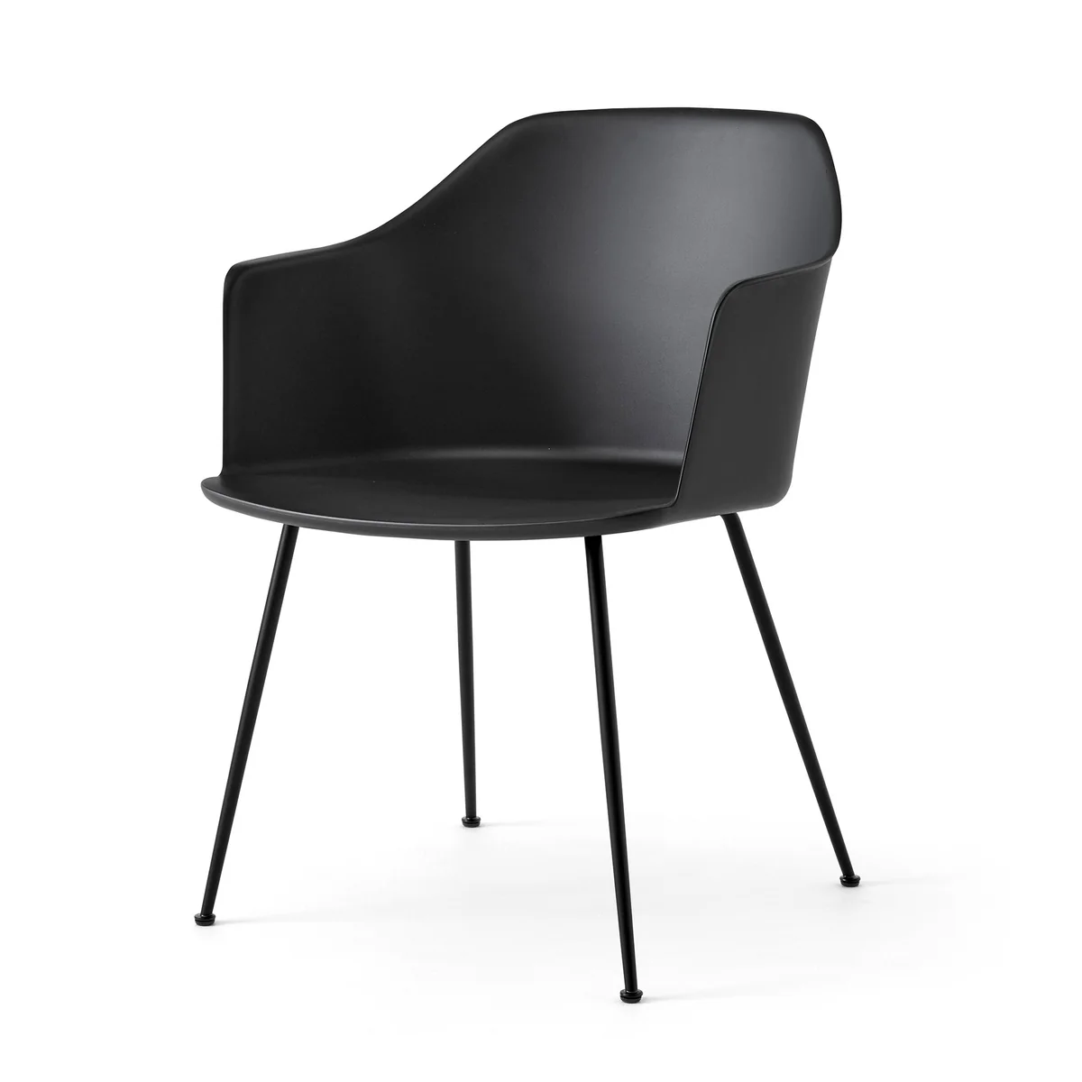 & Tradition - Rely HW33 Chaise avec accoudoirs, noir / noir & Tradition - Rely HW33 Chaise avec accoudoirs, noir / noir