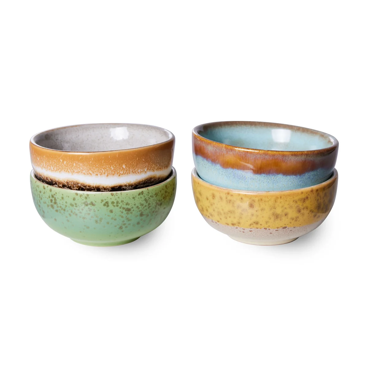 HKliving - 70's Bol, XS Bowls, Ø 8,3 cm, Castor (set de 4) HKliving - 70's Bol, XS Bowls, Ø 8,3 cm, Castor (set de 4)