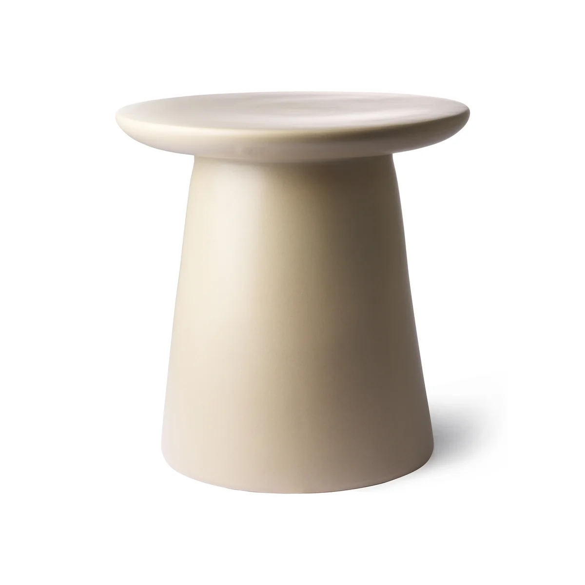 HKliving - Table d'appoint en faïence, Ø 40 x H 43 cm, crème / nature HKliving - Table d'appoint en faïence, Ø 40 x H 43 cm, crème / nature