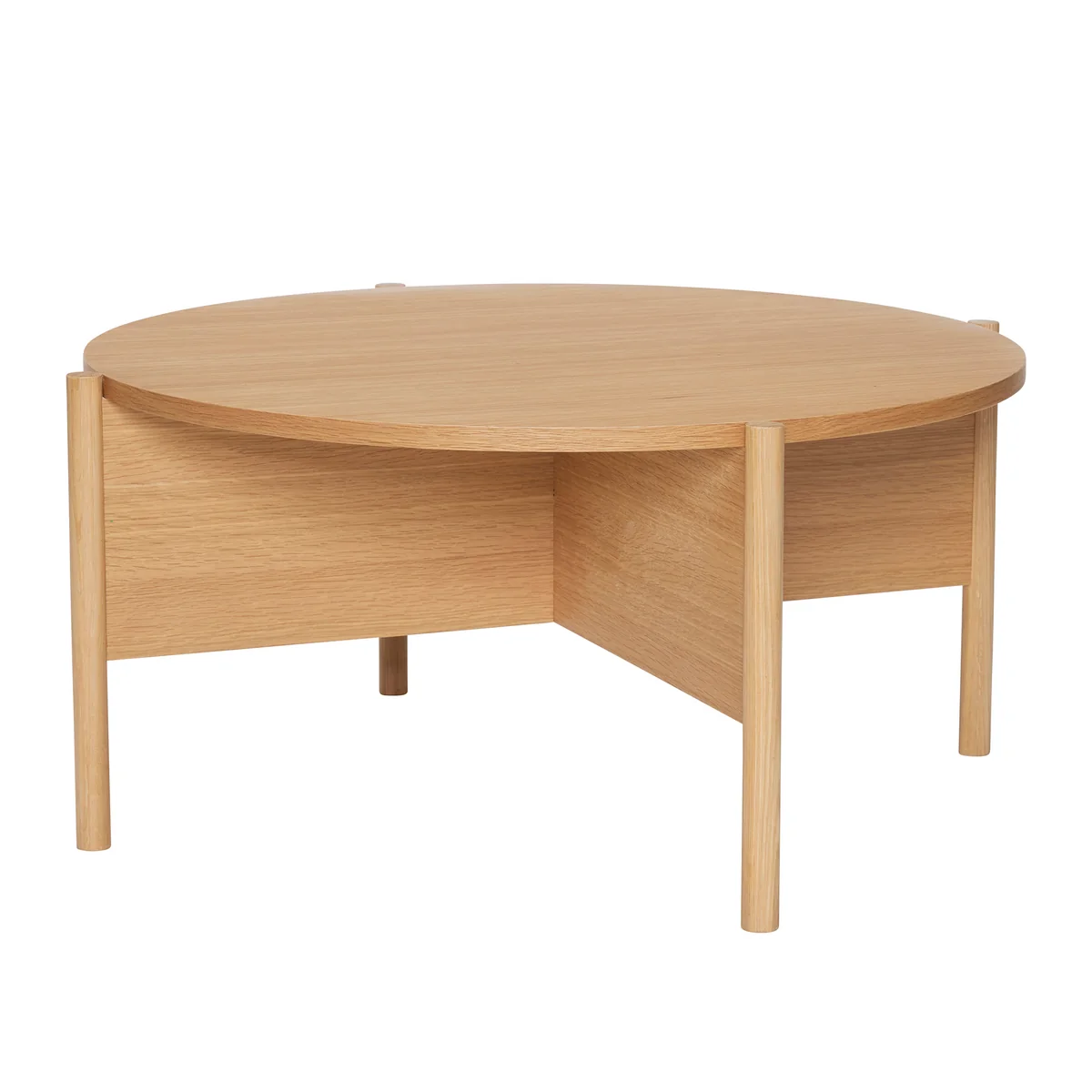 Hübsch Interior - Heritage Table d'appoint, Ø 86 cm, chêne
