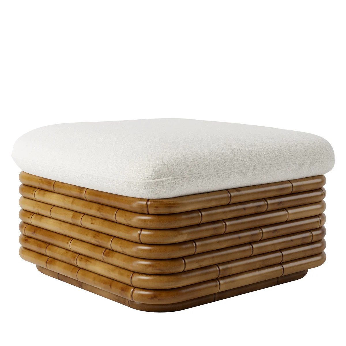 GUBI - Bohemian 72 Outdoor Ottoman, Dedar (002, standard) GUBI - Bohemian 72 Outdoor Ottoman, Dedar (002, standard)
