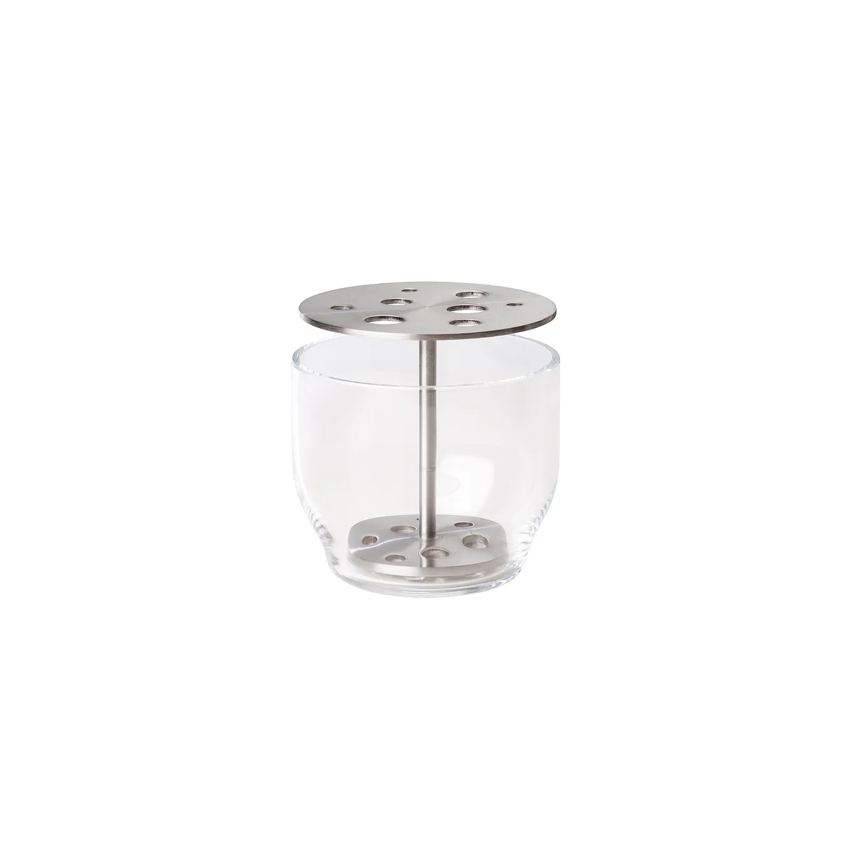 Fritz Hansen - LE VERRE Ikebana Vase Small, acier inoxydable / verre