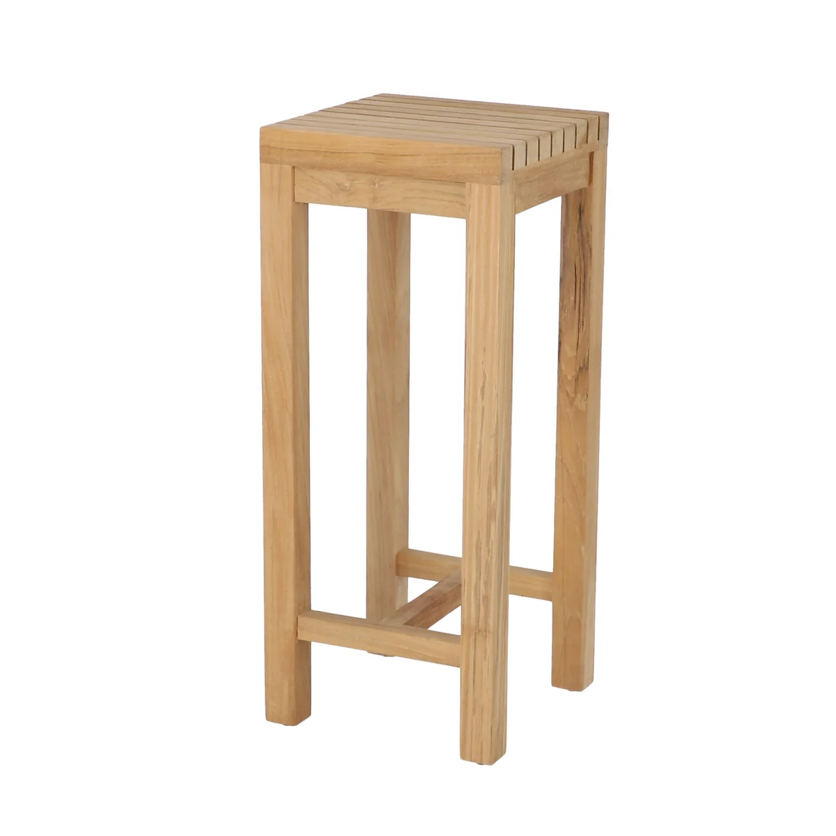 Jan Kurtz - Samoa Tabouret à fleurs Outdoor, 25 x 25 x H 60 cm, teck