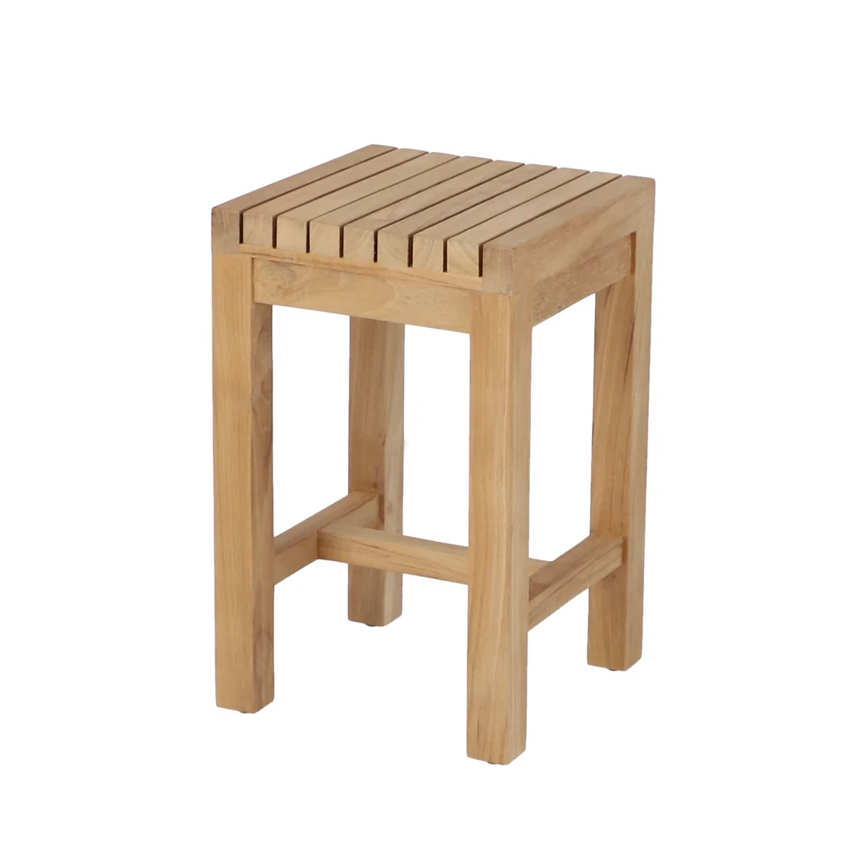 Jan Kurtz - Samoa Tabouret à fleurs Outdoor, 25 x 25 x H 40 cm, teck