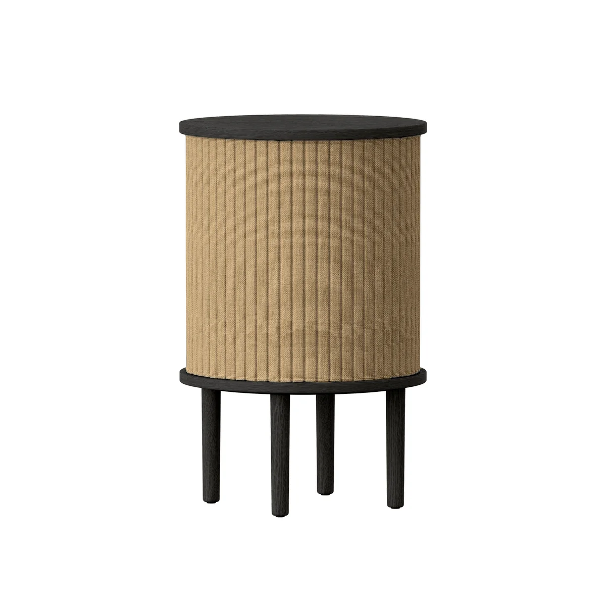 UMAGE - Audacious Table d'appoint avec connexion USB, Ø 38 x H 5 9. 3 cm, chêne noir / sugar brown UMAGE - Audacious Table d'appoint avec connexion USB, Ø 38 x H 5 9. 3 cm, chêne noir / sugar brown