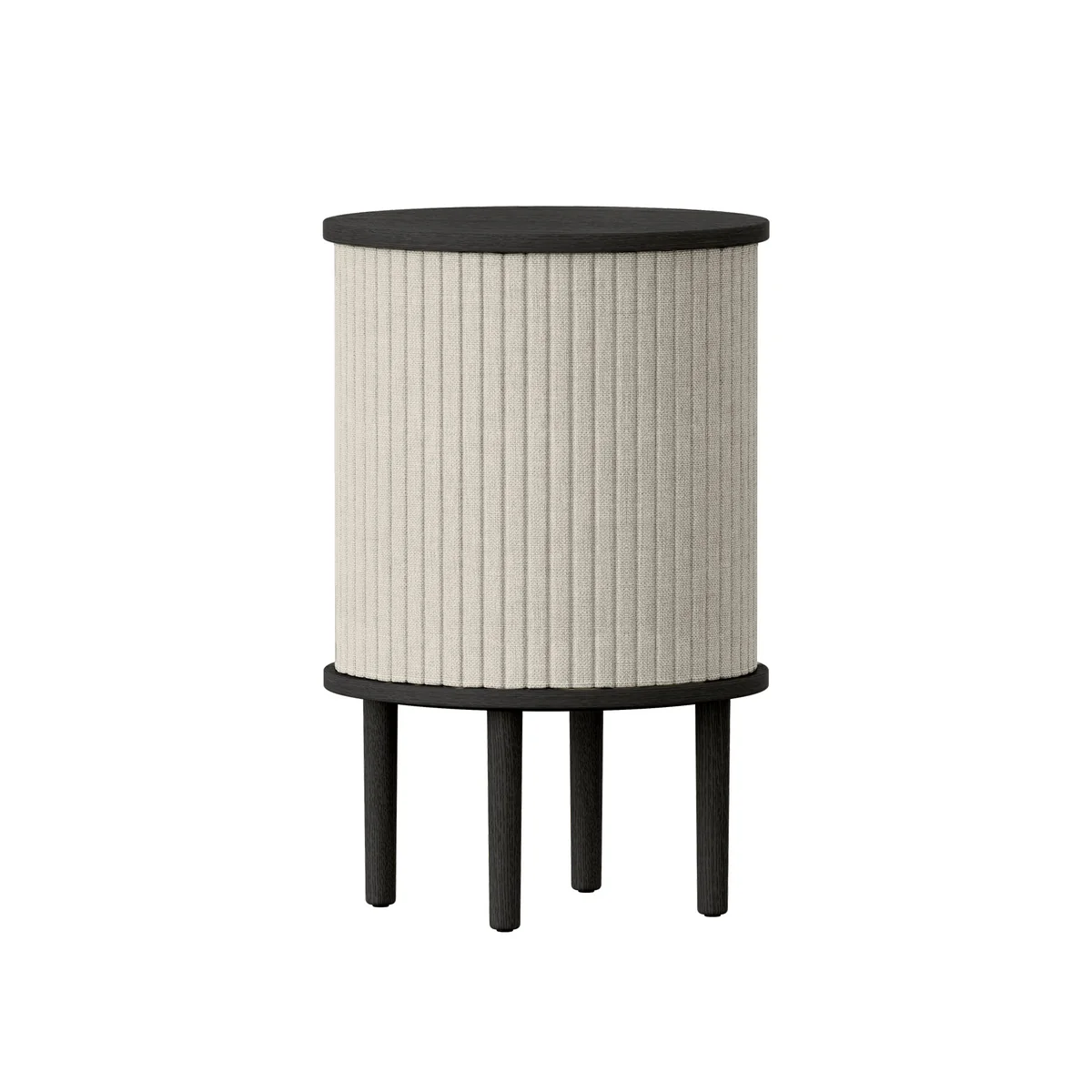 UMAGE - Audacious Table d'appoint avec connexion USB, Ø 38 x H 5 9. 3 cm, chêne noir / white sands UMAGE - Audacious Table d'appoint avec connexion USB, Ø 38 x H 5 9. 3 cm, chêne noir / white sands