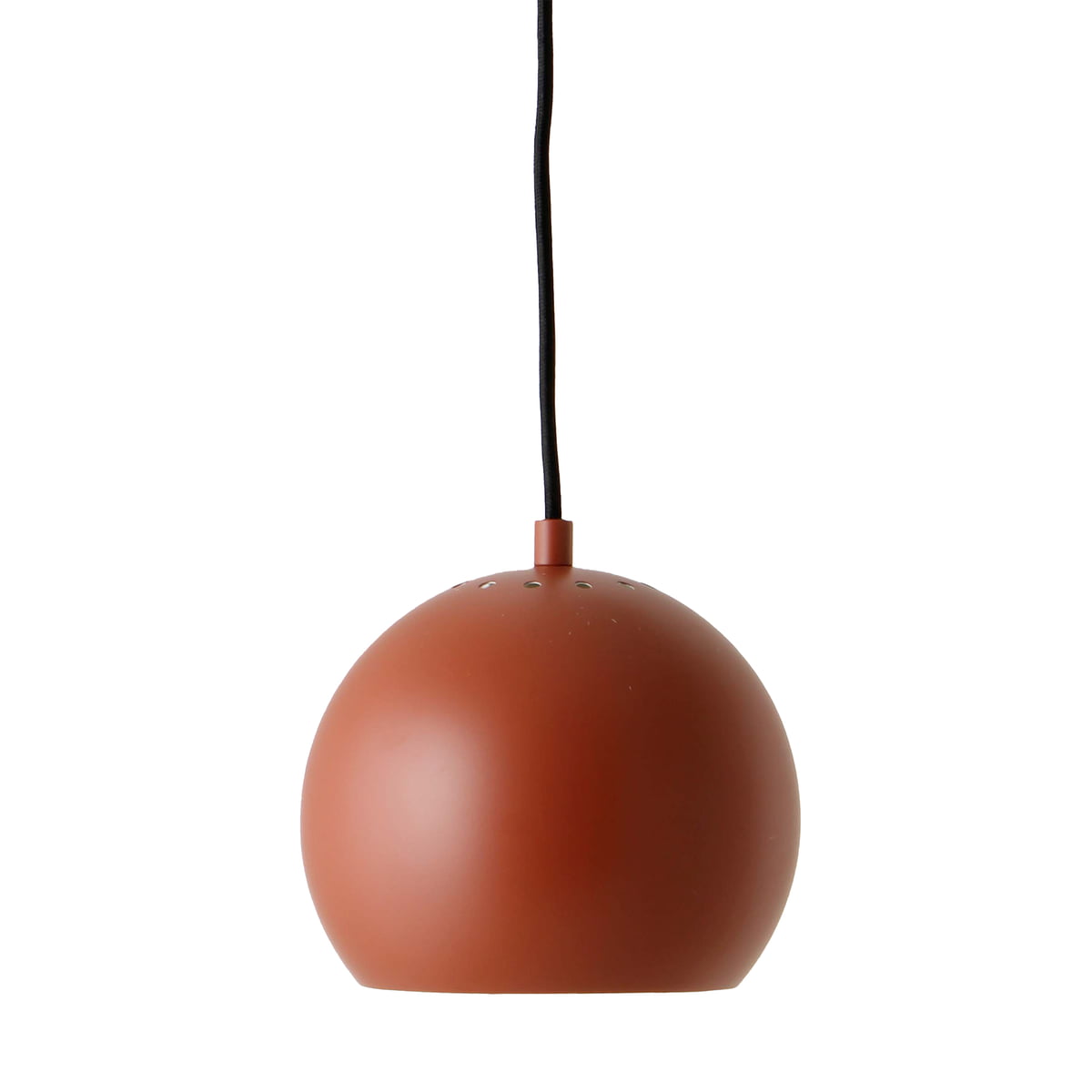 frandsen - ball lampe à suspendre, ø 18 cm, rouge terracotta mat