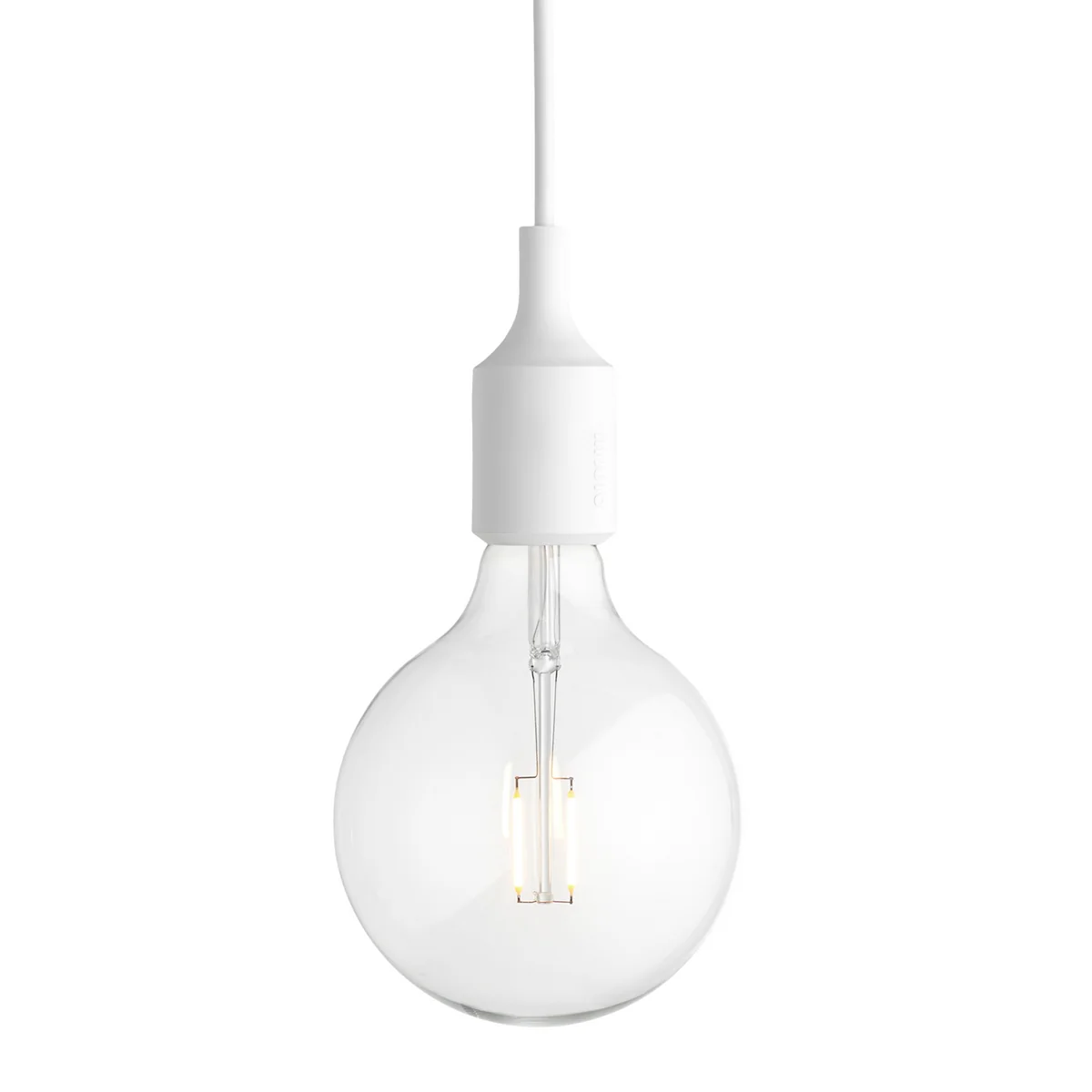 Muuto - Socket E27 Suspension LED, blanc