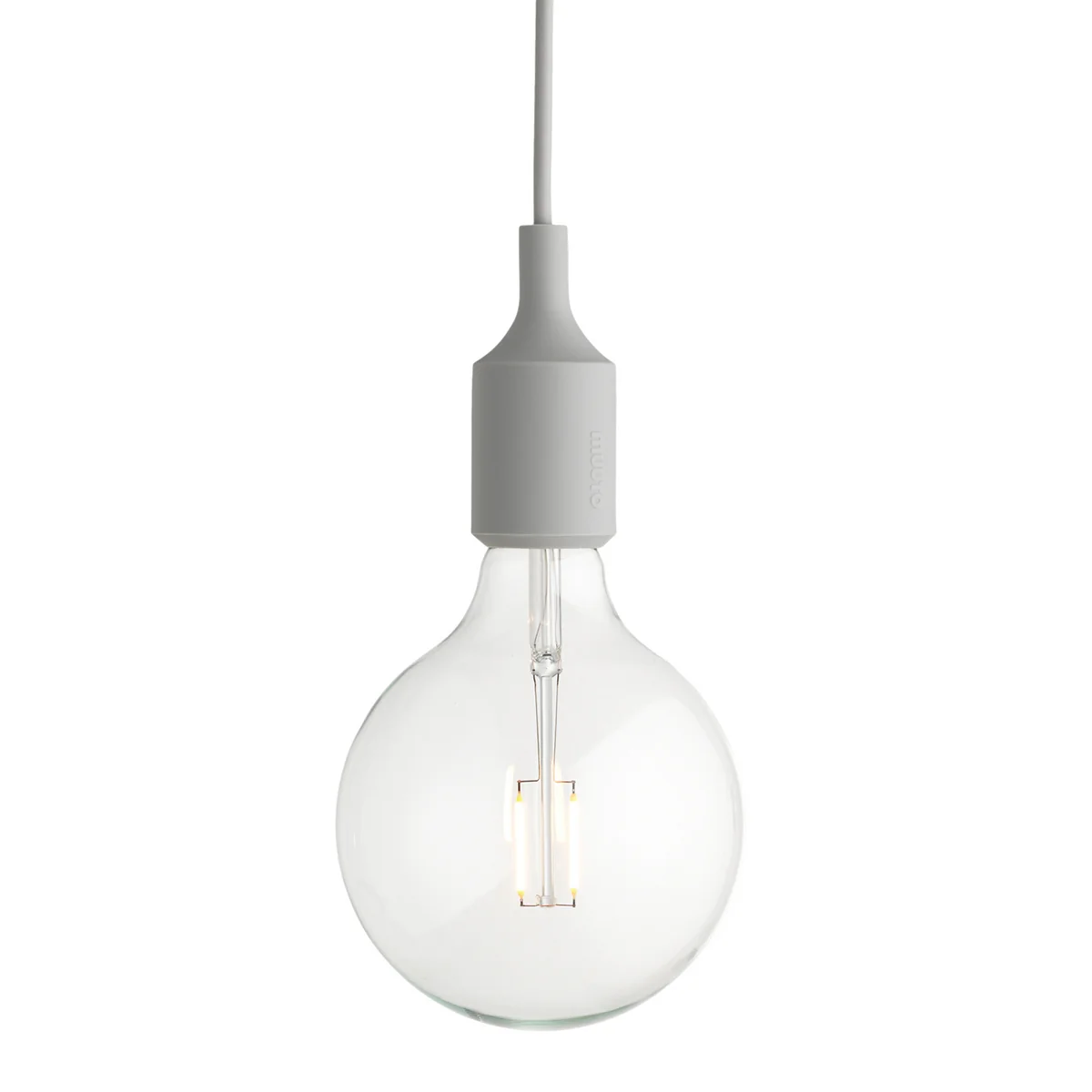 Muuto - Socket E27 Lampe LED suspendue, gris clair Muuto - Socket E27 Lampe LED suspendue, gris clair
