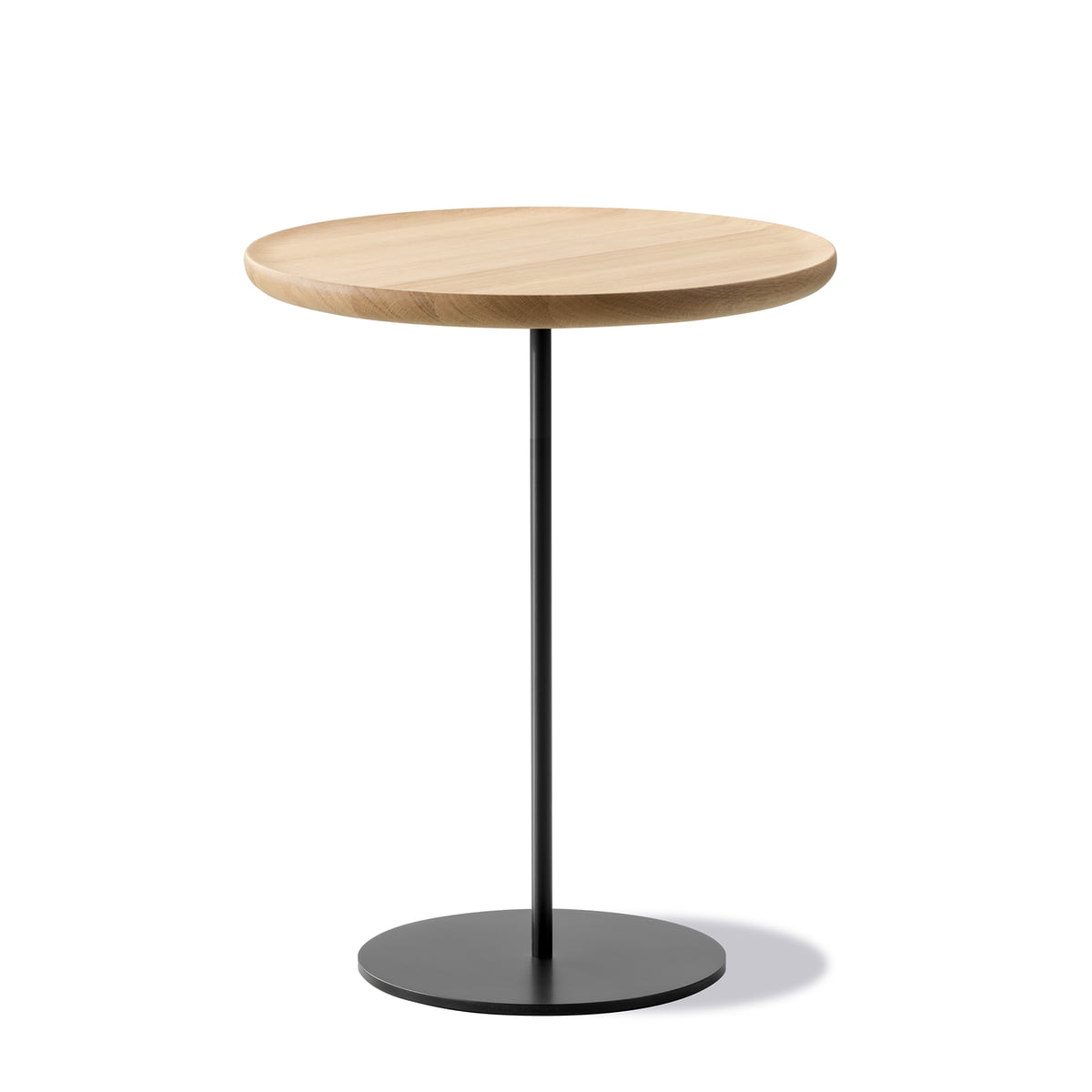 Fredericia - Pal Table d'appoint Ø 44 cm H 45 cm, chêne huilé clair / noir