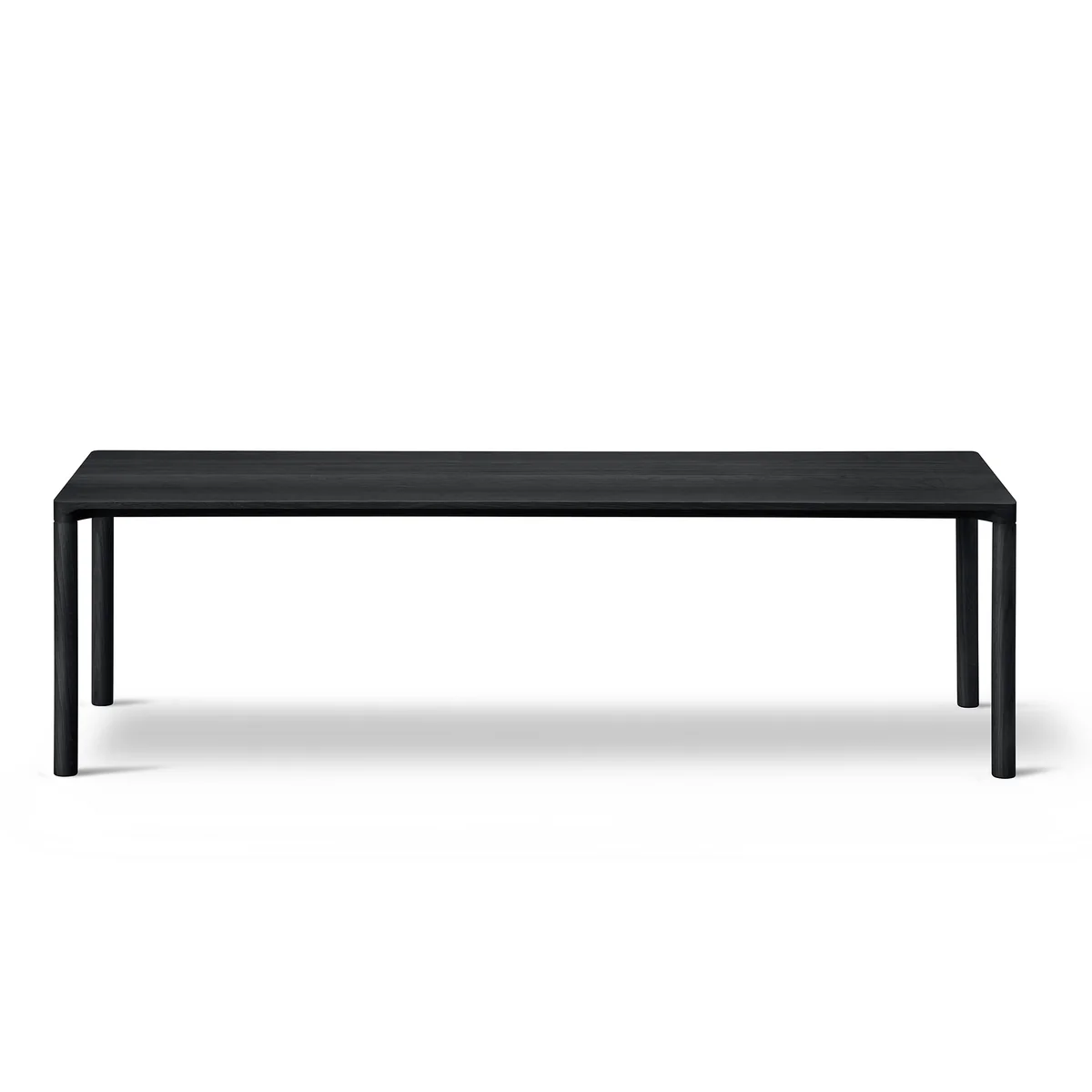 Fredericia - Piloti Table de salon, 39 x 120 cm H 35 cm, chêne laqué noir