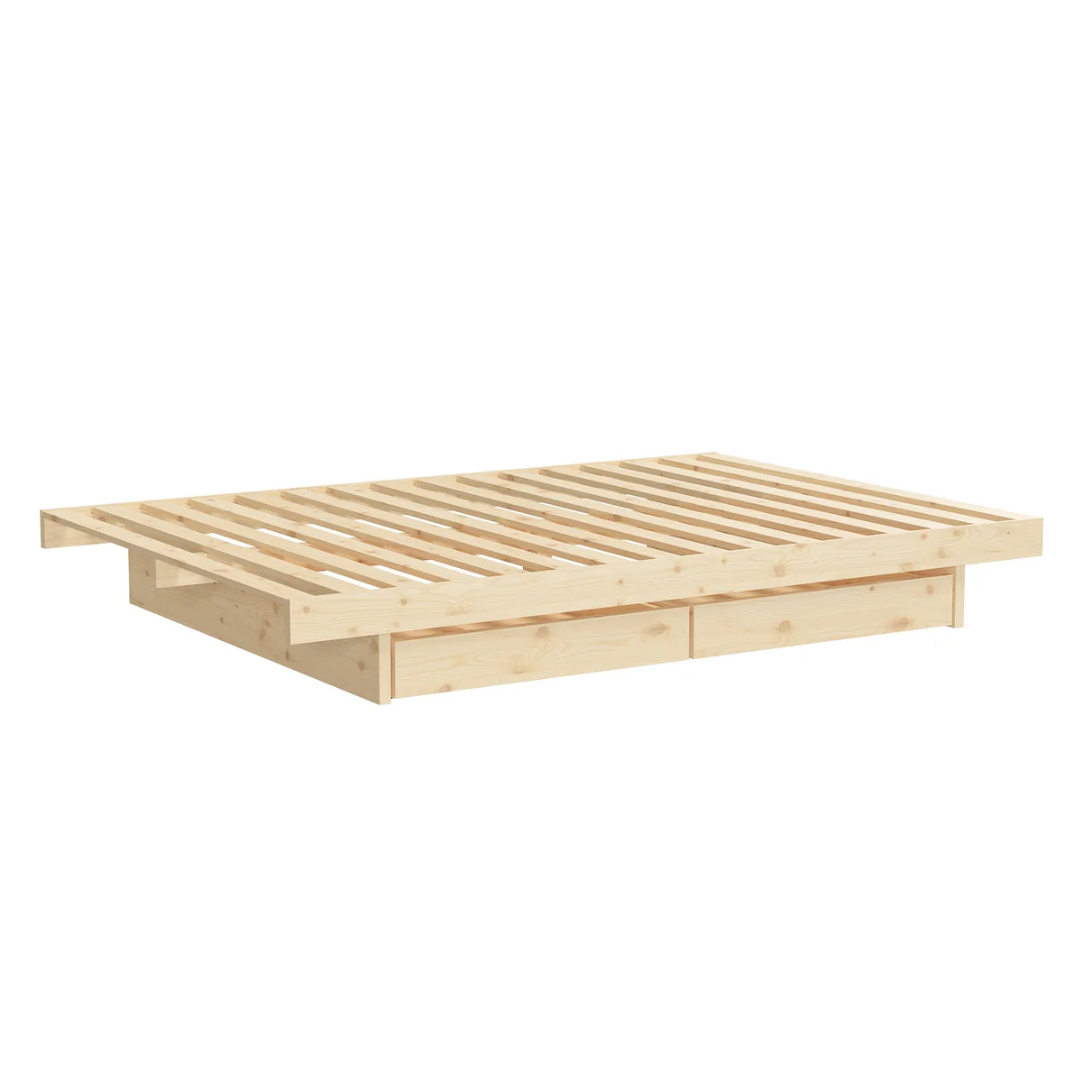 Karup - Kanso Lit avec tiroirs, 160 x 200 cm, pin naturel Karup - Kanso Lit avec tiroirs, 160 x 200 cm, pin naturel