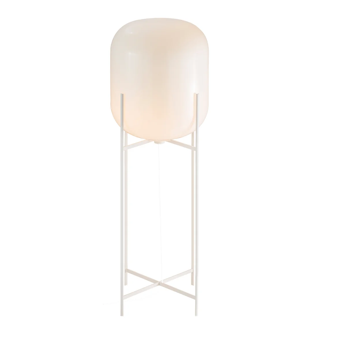 Pulpo - Lampadaire Oda, grand, blanc opale/châssis blanc Pulpo - Lampadaire Oda, grand, blanc opale/châssis blanc