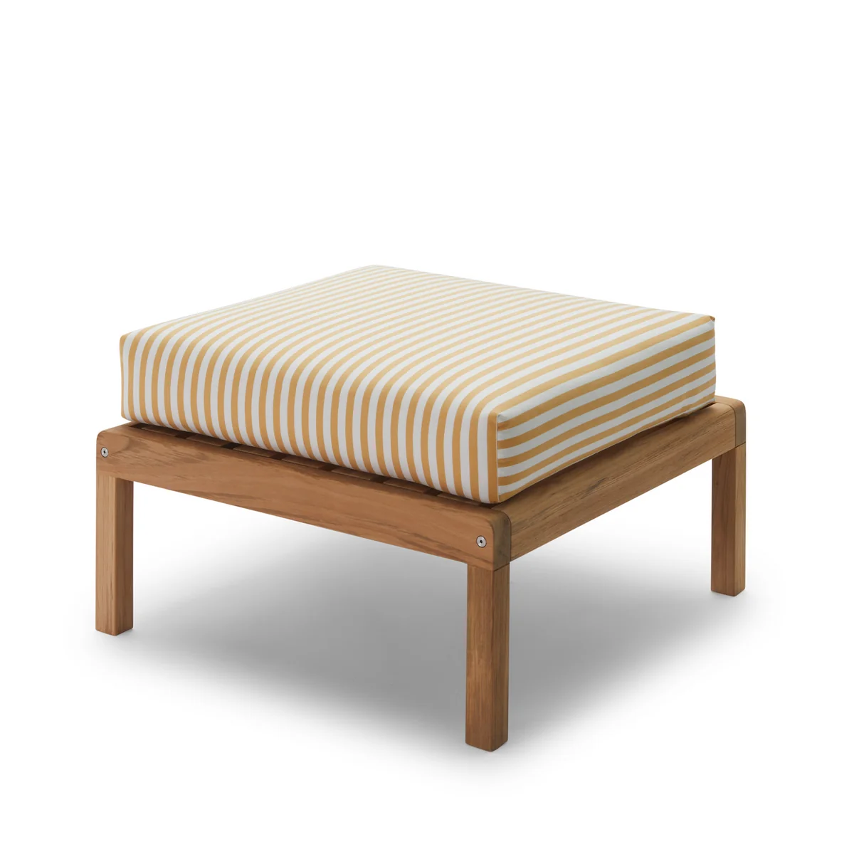 Fritz Hansen - Skagerak Virkelyst Pouf, teck / jaune d'or rayé (édition limitée)