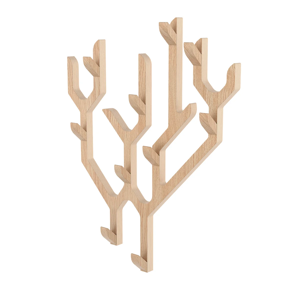 Hartô - Ambroise Portemanteau mural, 56,5 x 67,7, chêne naturel Hartô - Ambroise Portemanteau mural, 56,5 x 67,7, chêne naturel