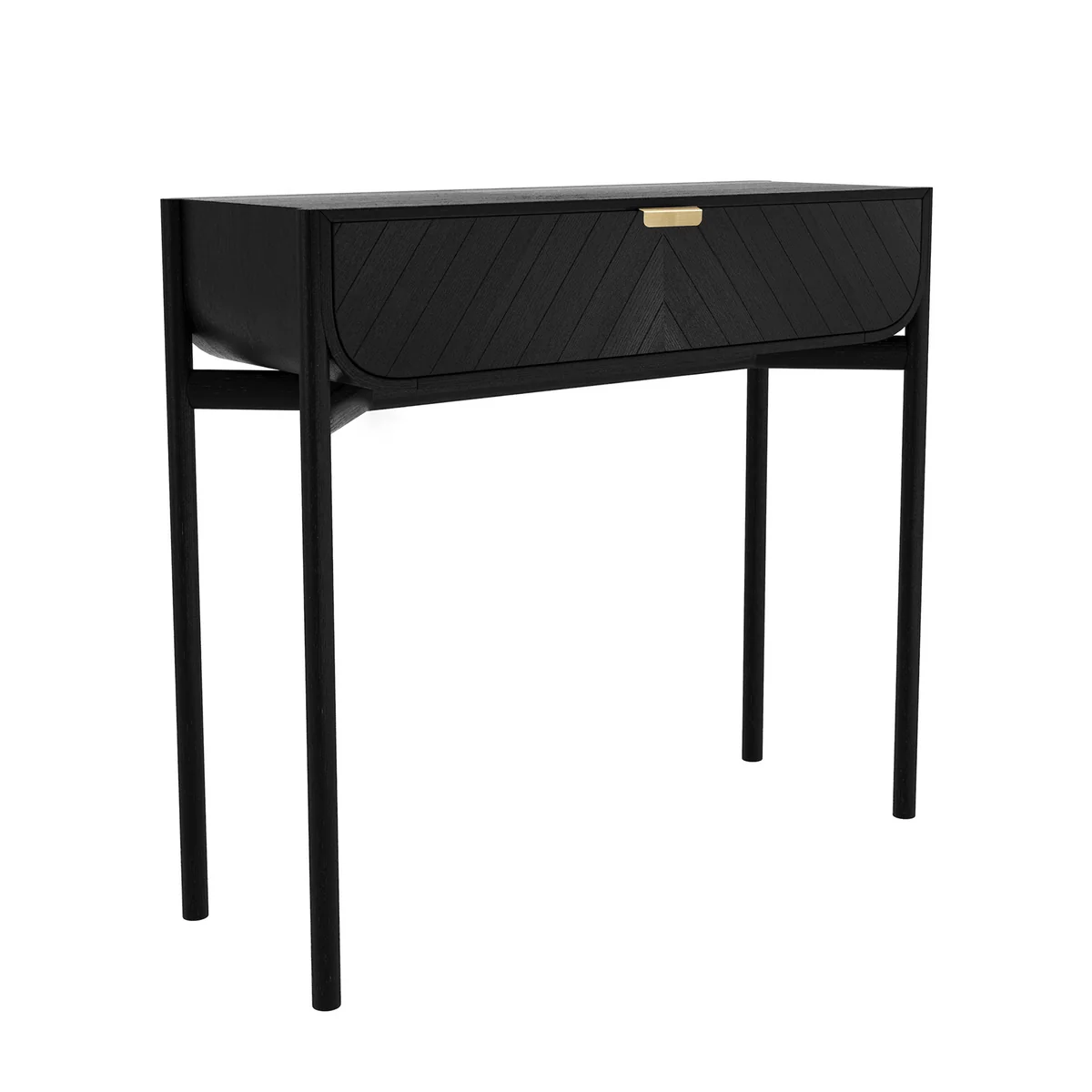Hartô - Marius Table console, chêne laqué noir Hartô - Marius Table console, chêne laqué noir