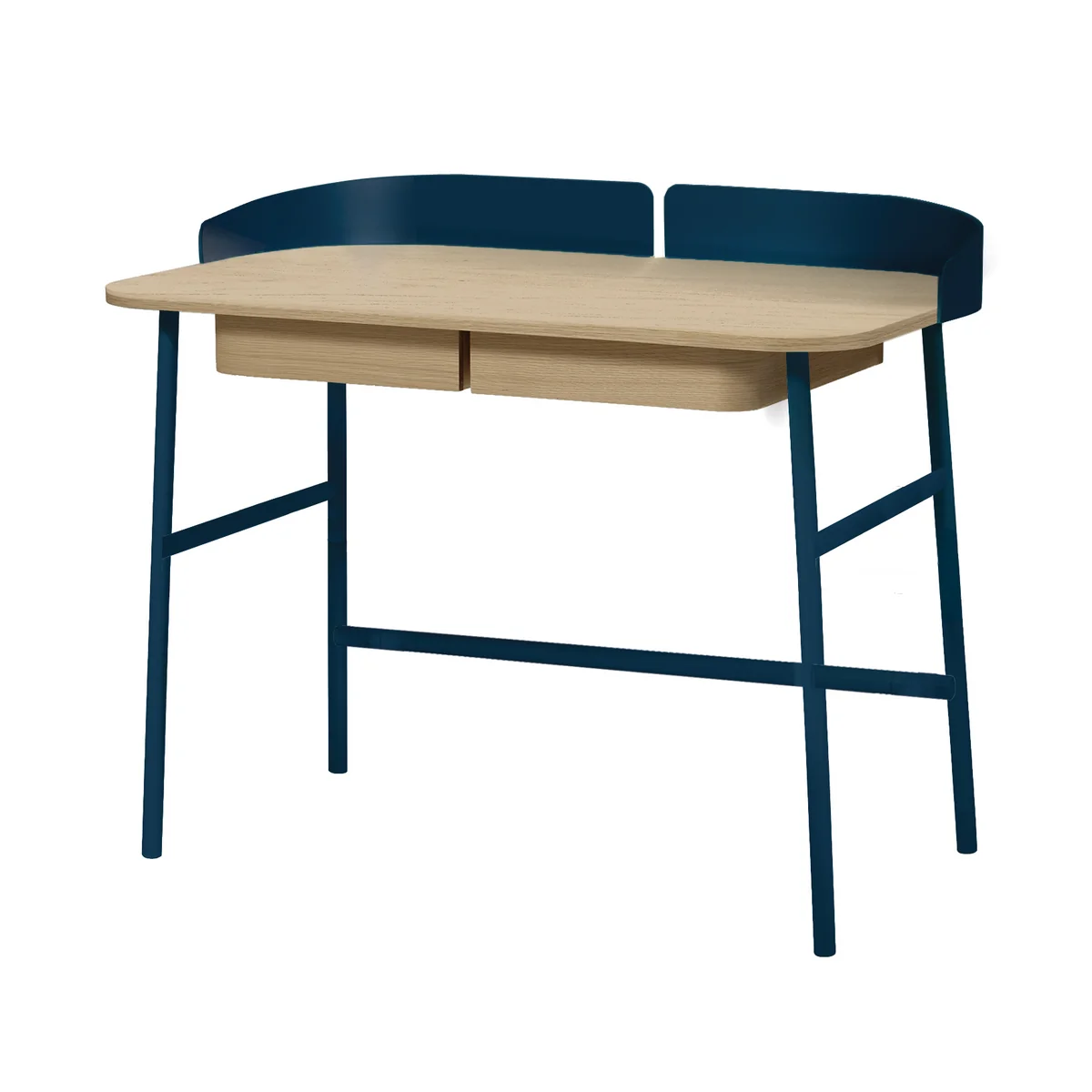 Hartô - Victor Bureau L 100 cm, chêne naturel / bleu Hartô - Victor Bureau L 100 cm, chêne naturel / bleu