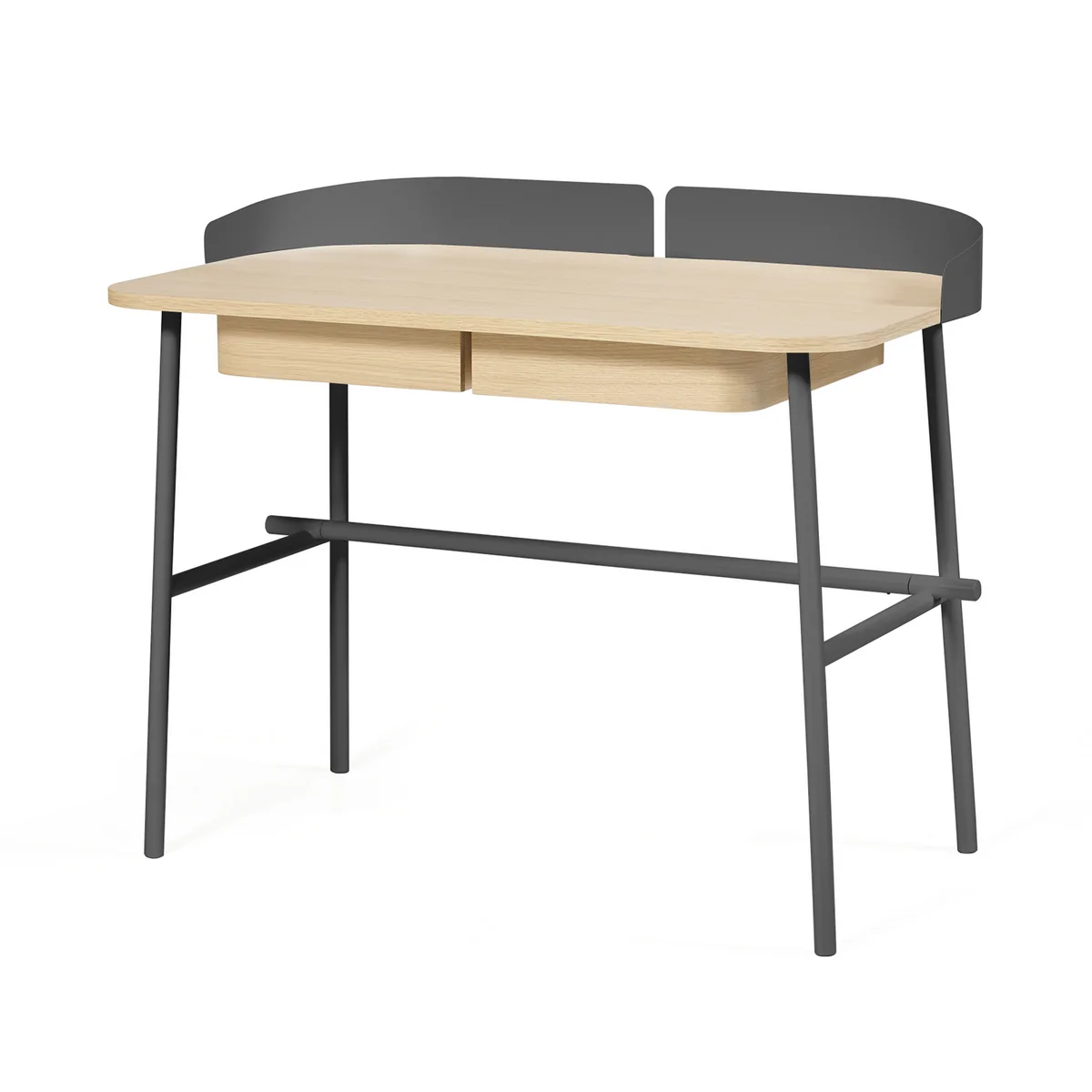 Hartô - Victor Bureau L 100 cm, chêne naturel / gris ardoise Hartô - Victor Bureau L 100 cm, chêne naturel / gris ardoise