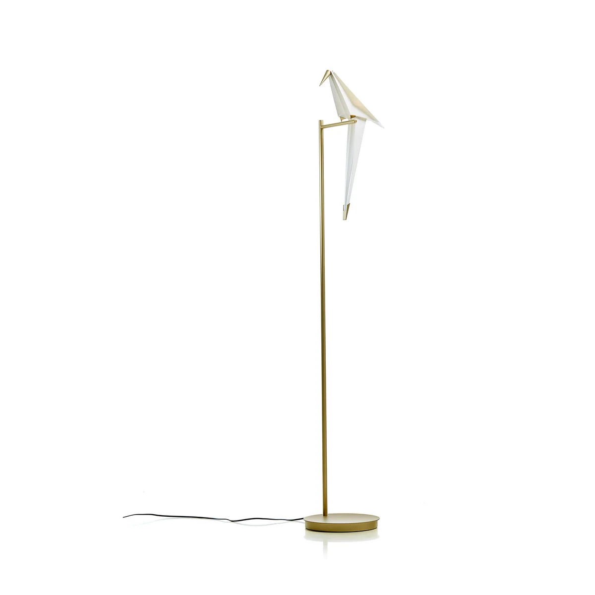 Moooi - Lampadaire perch light led, laiton / blanc Moooi - Lampadaire perch light led, laiton / blanc