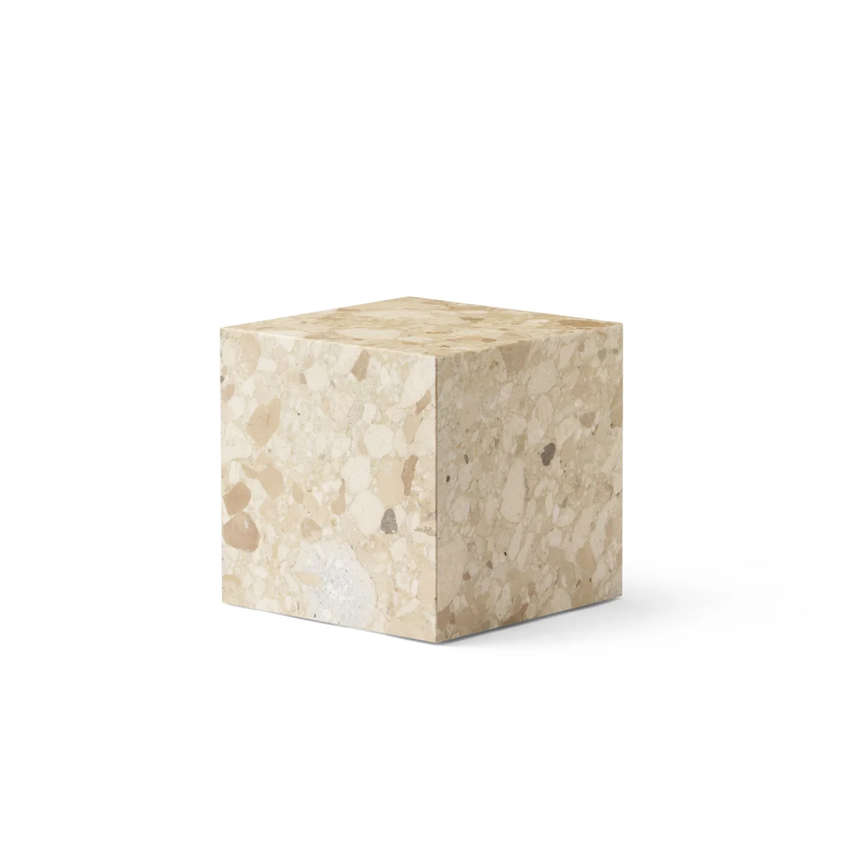 Audo - Plinth Cubic Table d'appoint, Kunis Breccia