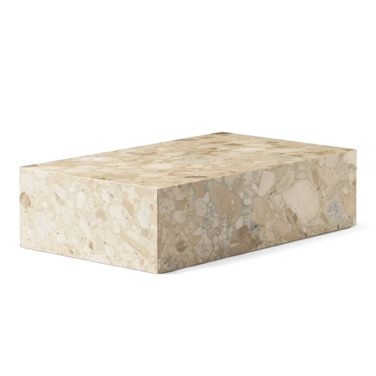 Audo - Plinth Table basse low, kunis breccia