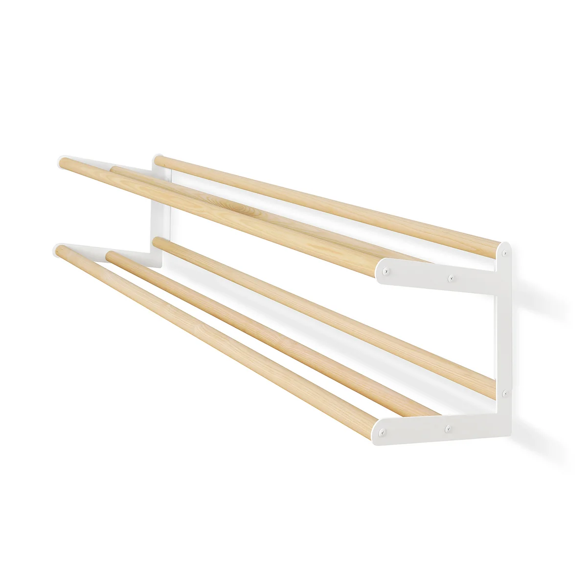 vonbox - Étagère à chaussures Stixx Wall, blanc / frêne vonbox - Étagère à chaussures Stixx Wall, blanc / frêne