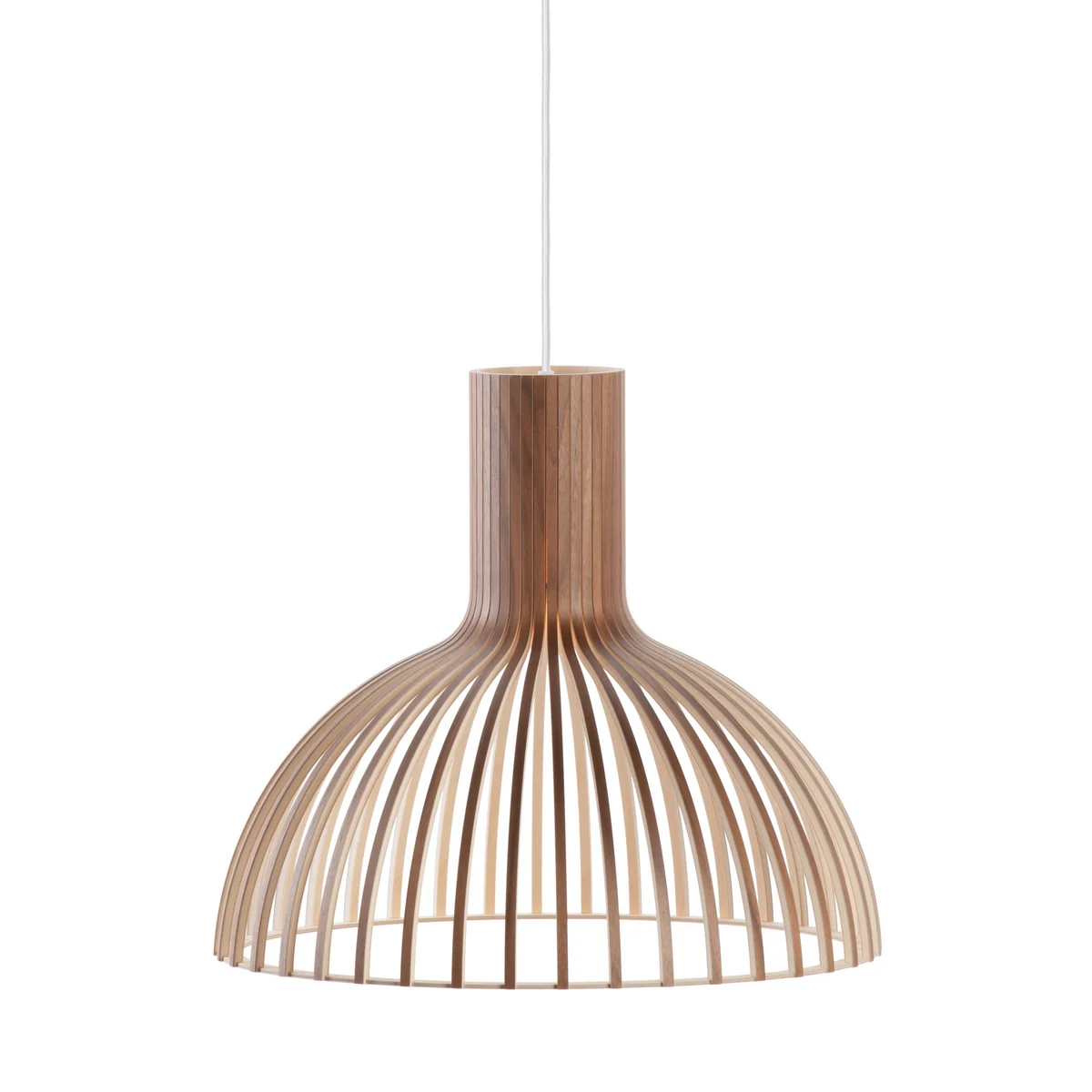 Secto - Victo Small 4251 Lampe à suspension, Ø 45 x H 39 cm, noyer