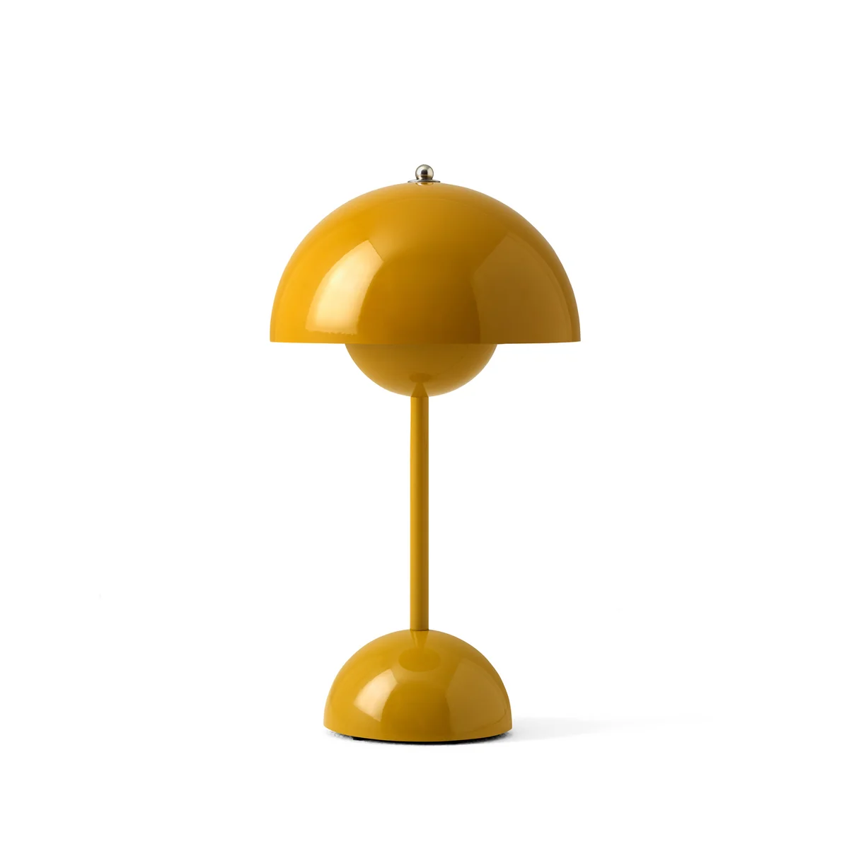 & Tradition - Flowerpot Lampe de table rechargeable VP9 avec câble de recharge magnétique, brillant, moutarde & Tradition - Flowerpot Lampe de table rechargeable VP9 avec câble de recharge magnétique, brillant, moutarde