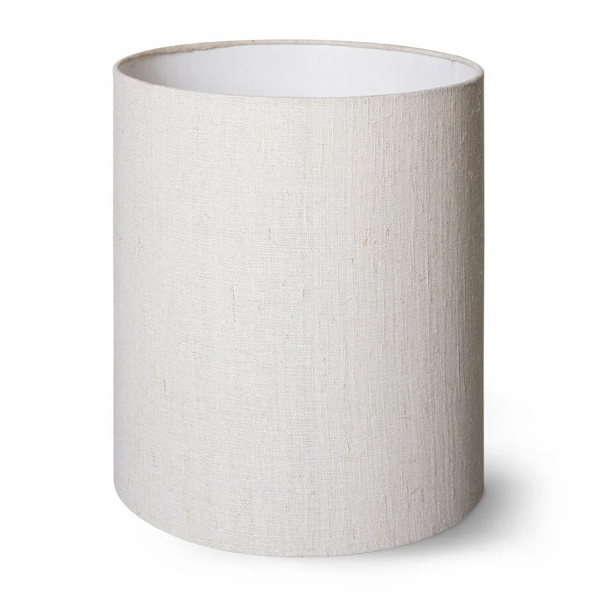 HKliving - Abat-jour cylindrique en lin, Ø 30 cm, naturel