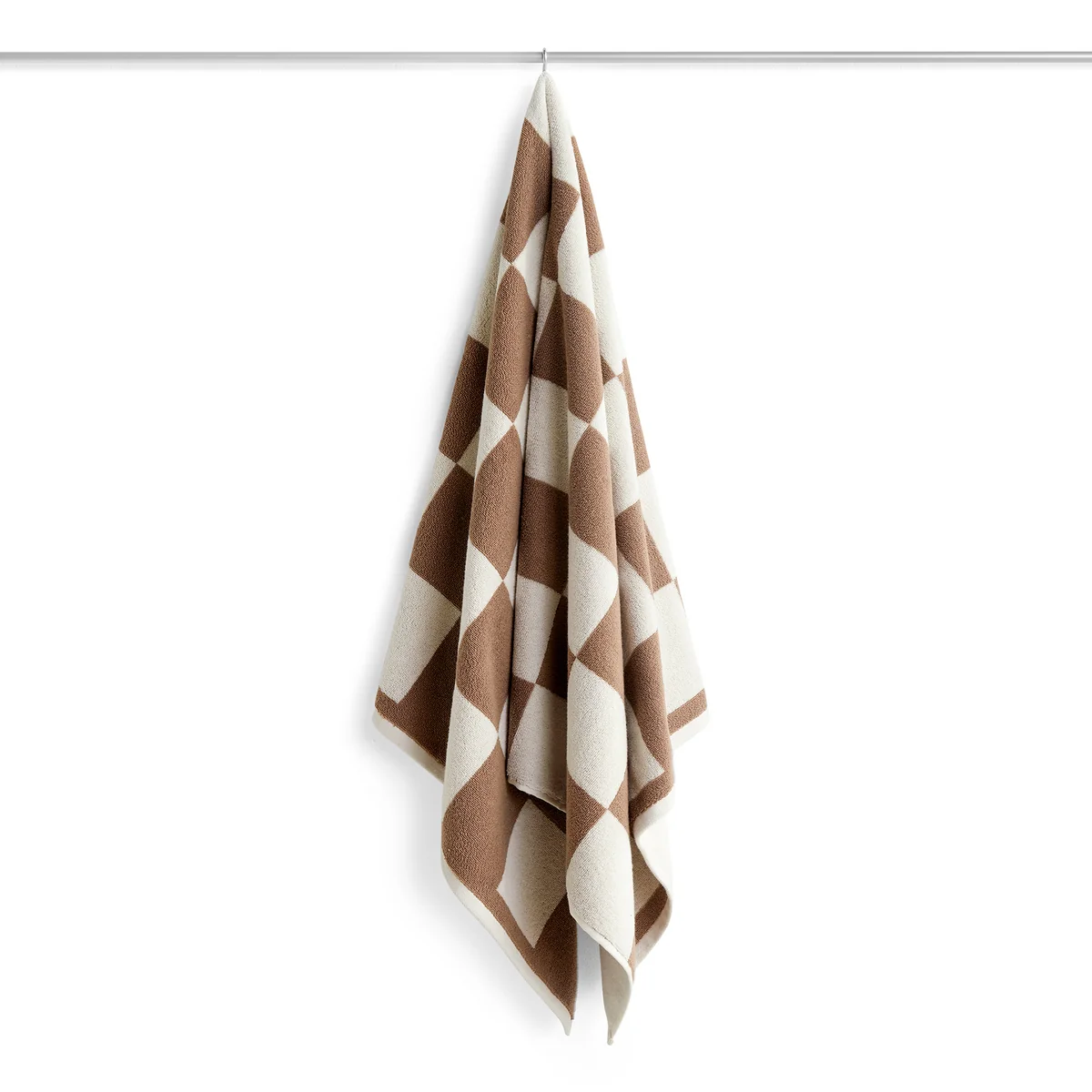 HAY - Check Serviette de bain, 70 x 136 cm, cappuccino