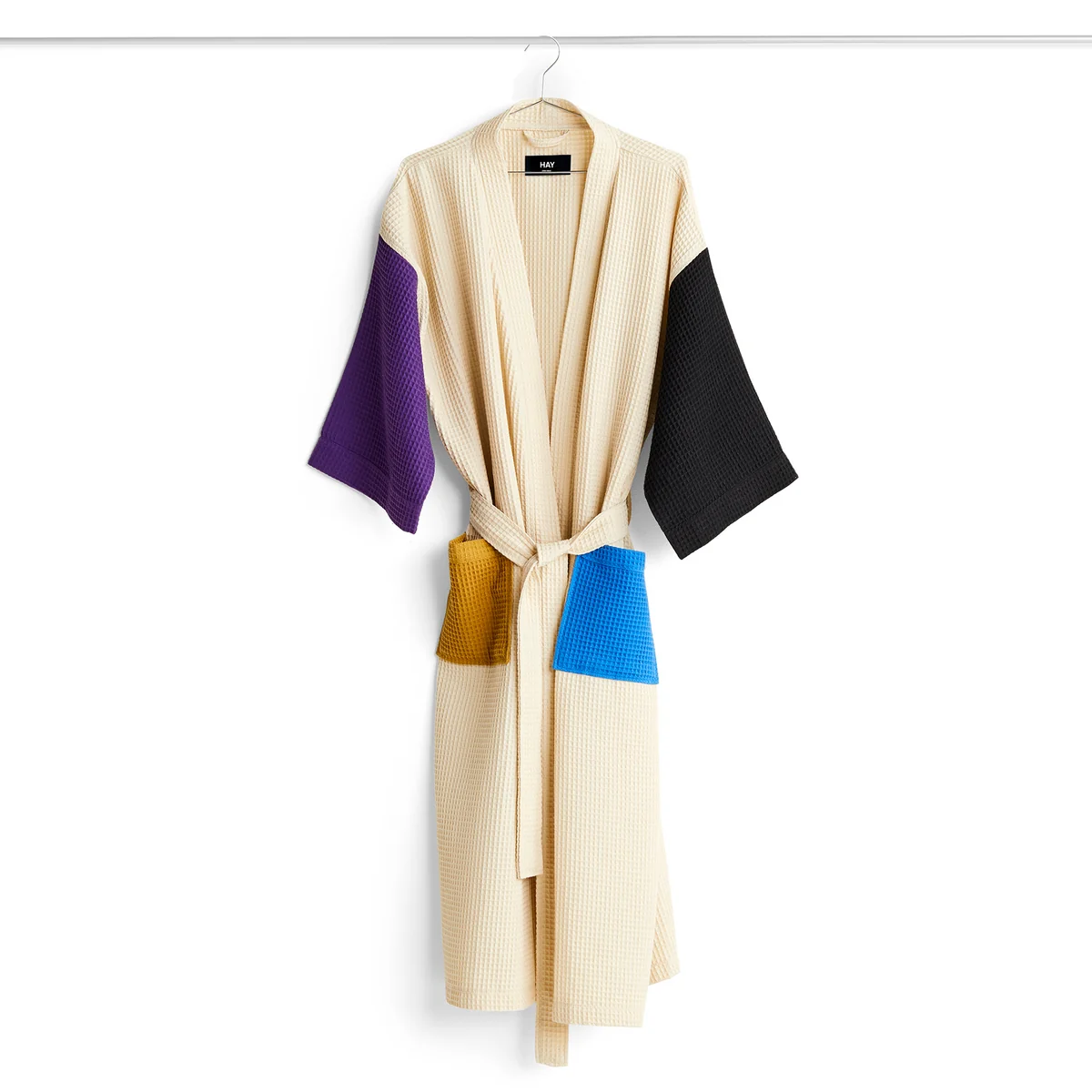HAY - Peignoir « Waffle », multicolore, crème