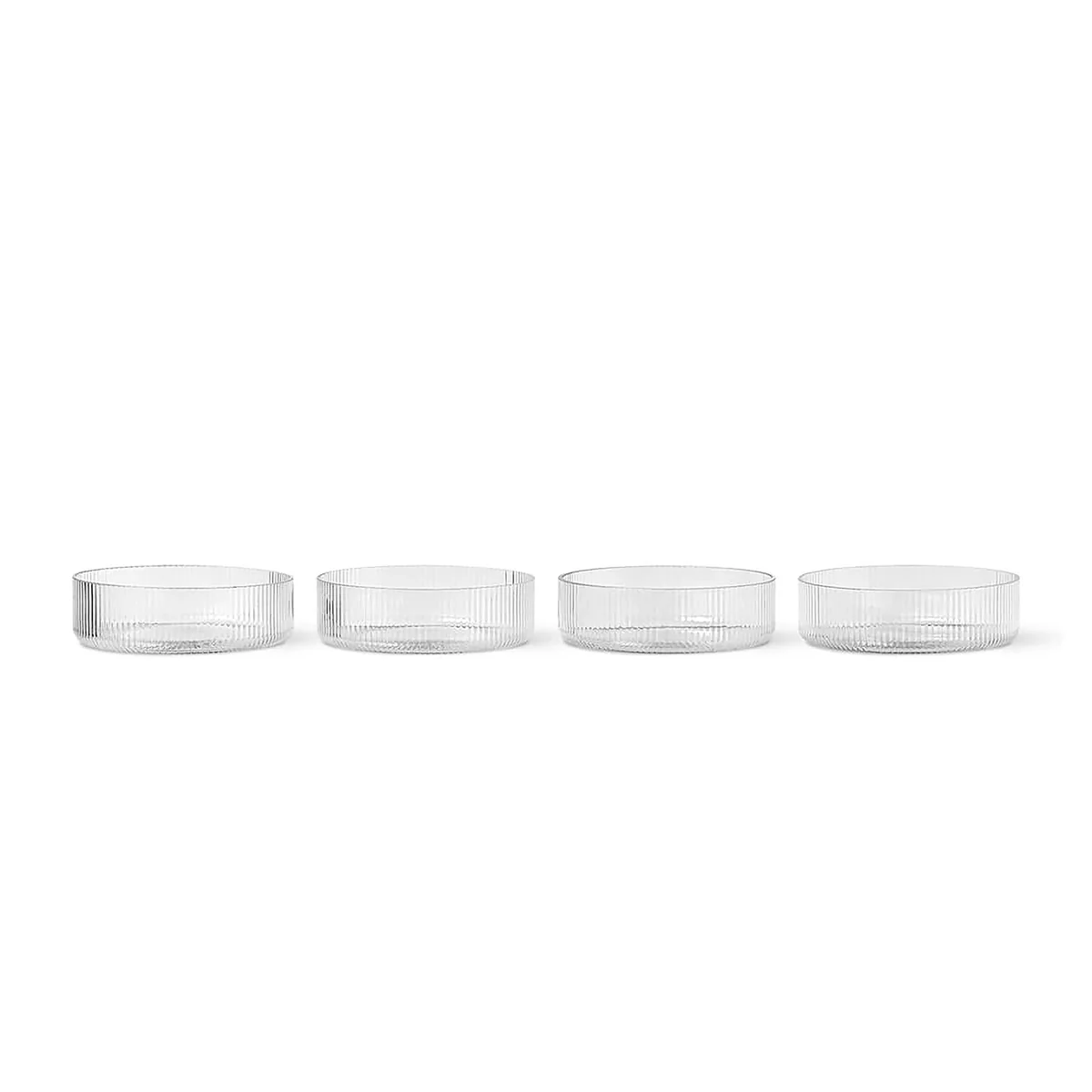 Ferm Living - Ripple Coupe, claire (set de 4) Ferm Living - Ripple Coupe, claire (set de 4)