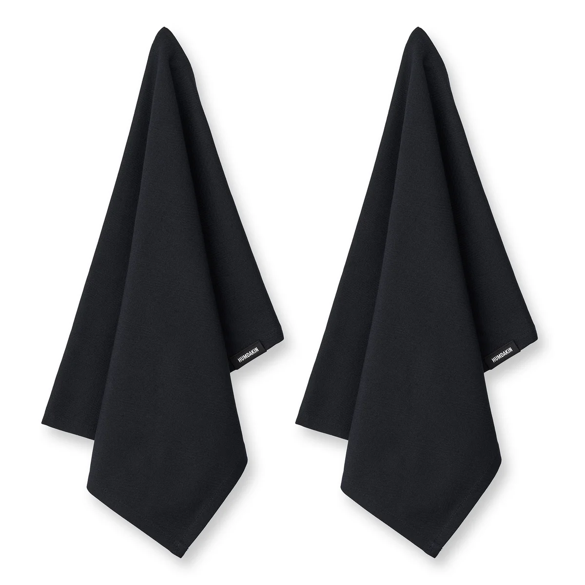Humdakin - Torchon en coton bio, 45 x 70 cm, coal (lot de 2)