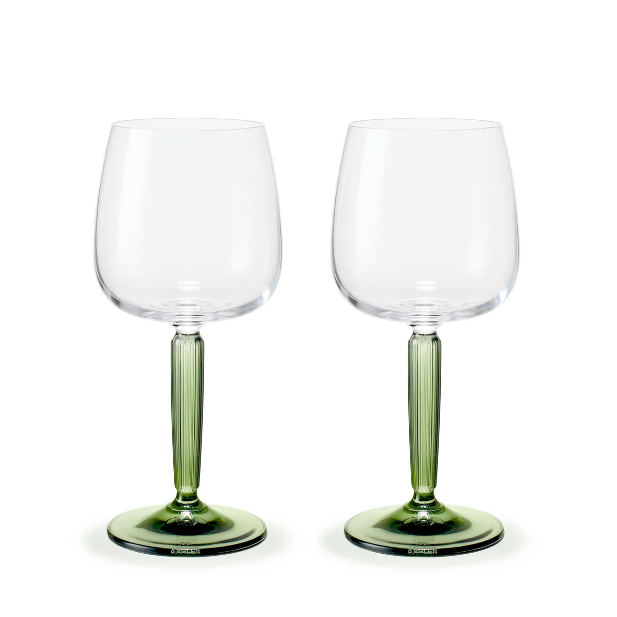 Kähler Design - Hammershøi Verres à vin, vin blanc 35 cl, vert (lot de 2) Kähler Design - Hammershøi Verres à vin, vin blanc 35 cl, vert (lot de 2)