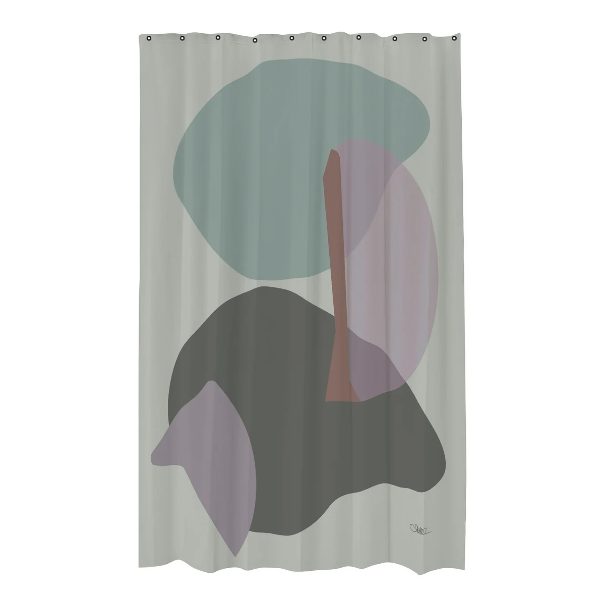 Mette Ditmer - Gallery Rideau de douche, frost green