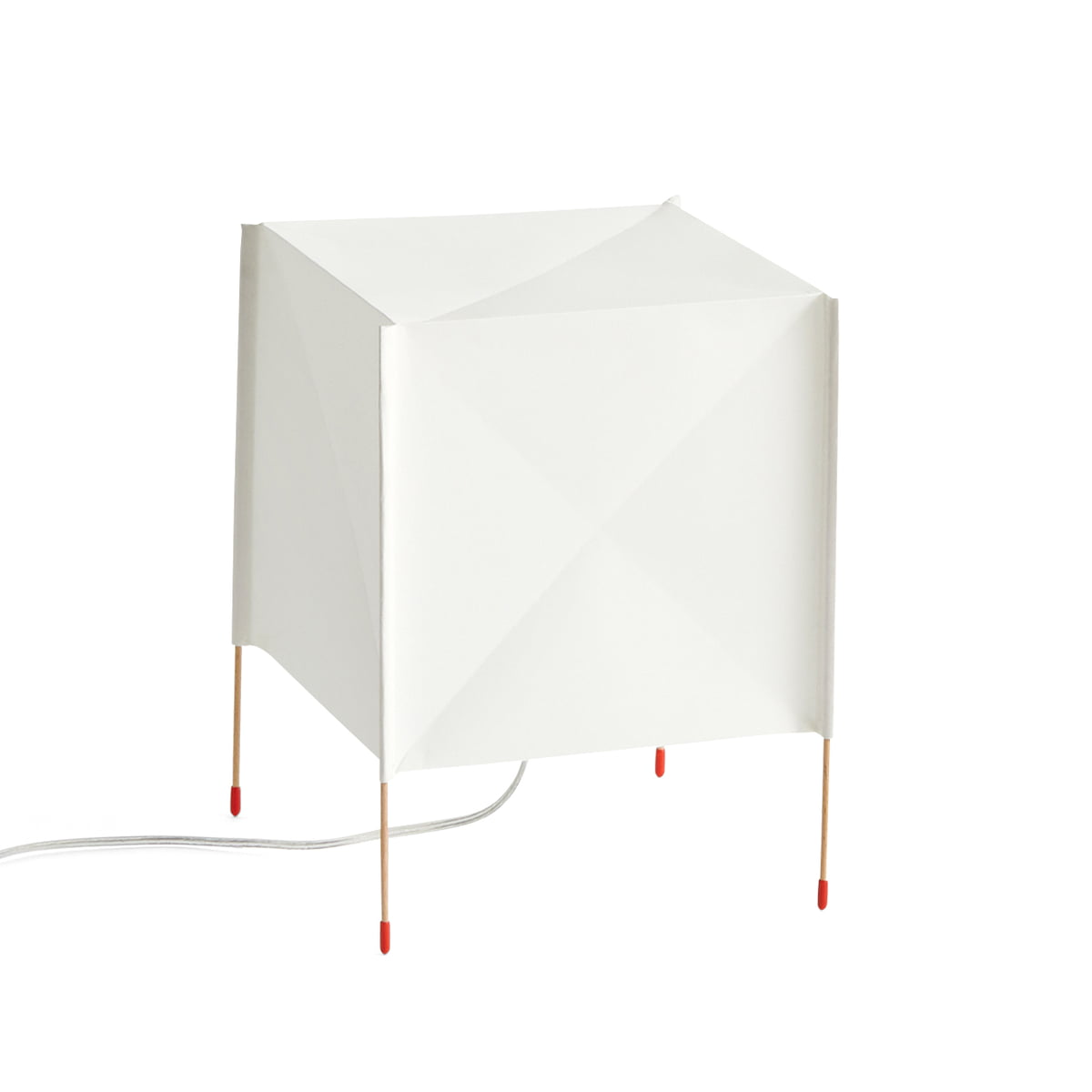 hay - paper cube lampe de table, blanc