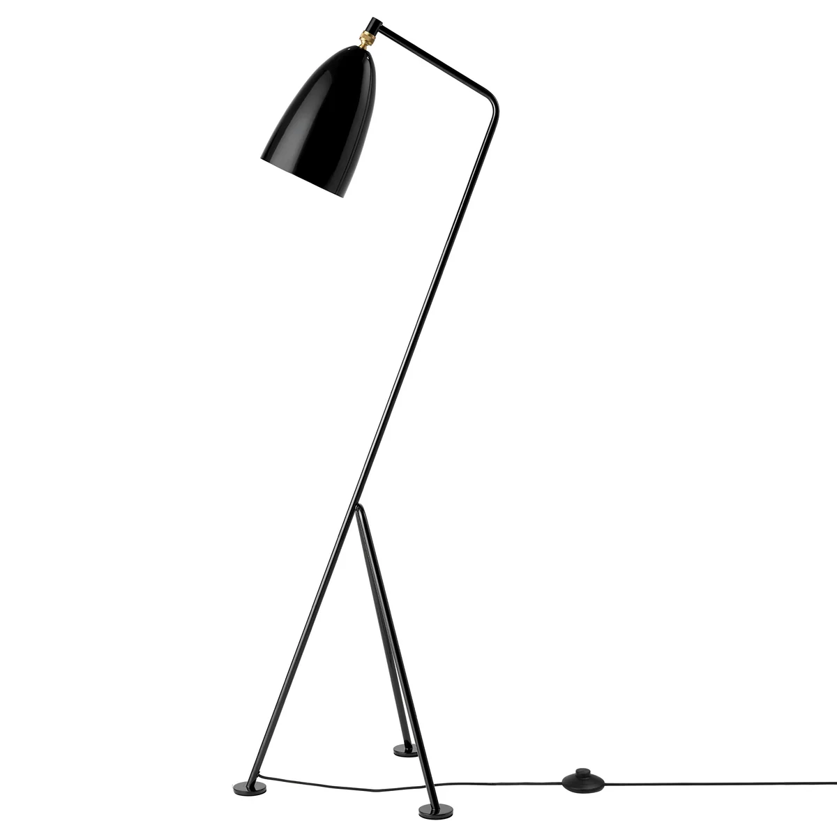 GUBI - Gräshoppa Lampadaire GM1, noir brillant GUBI - Gräshoppa Lampadaire GM1, noir brillant