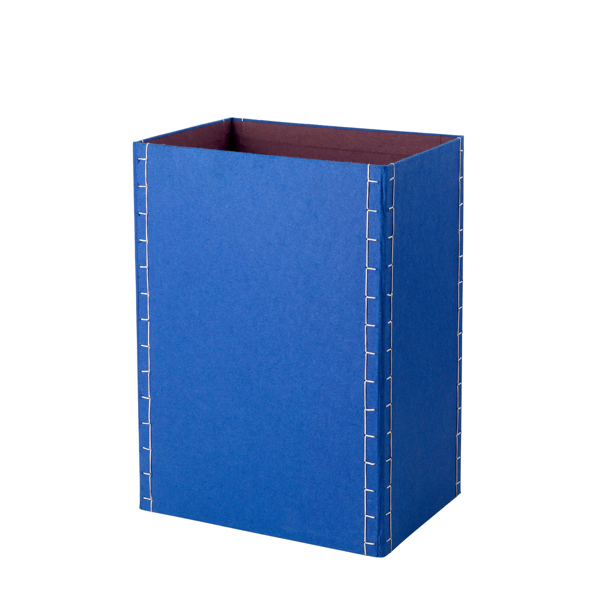 broste copenhagen - iro corbeille à papier, 30 x 42 cm, intense blue