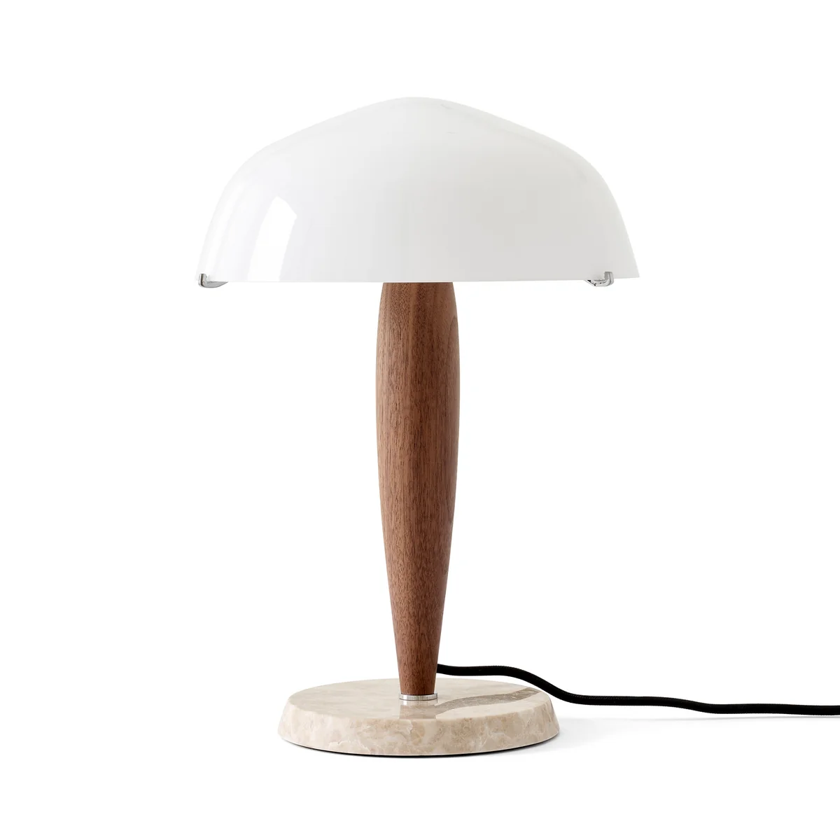 & Tradition - Herman SHY3 Lampe de table, noyer / verre opale