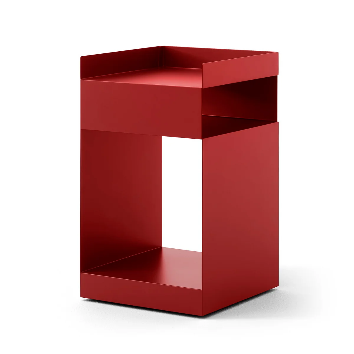 & Tradition - Rotate Table d'appoint SC73, 59 x 35 cm, Acier, Merlot & Tradition - Rotate Table d'appoint SC73, 59 x 35 cm, Acier, Merlot