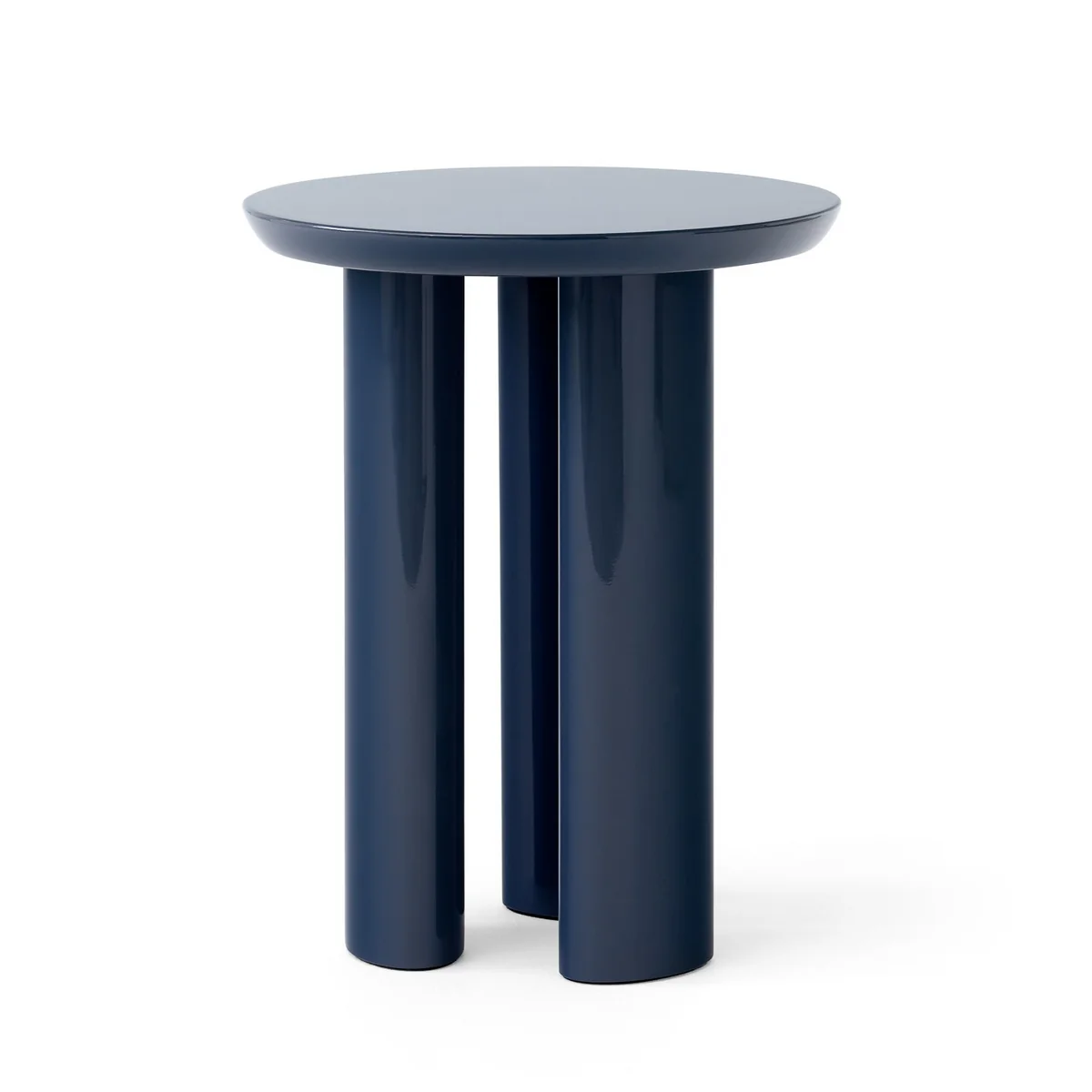 & Tradition - Tung Table JA3, Ø 38 x 48 cm, acier bleu & Tradition - Tung Table JA3, Ø 38 x 48 cm, acier bleu