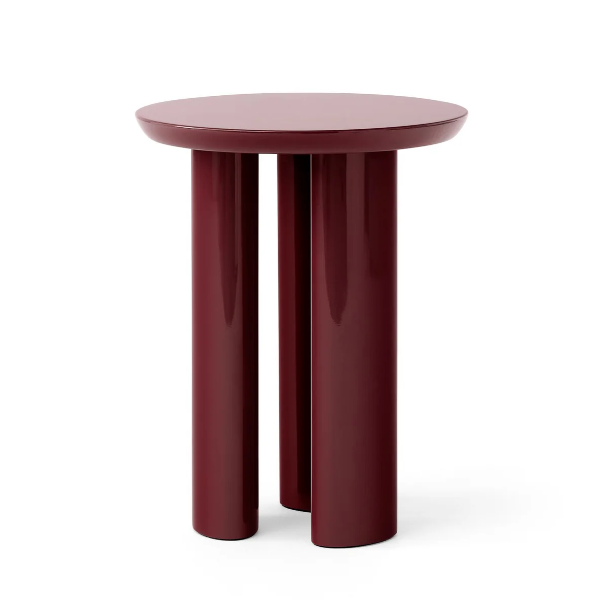 & Tradition - Tung Table JA3, Ø 38 x 48 cm, rouge bourgogne