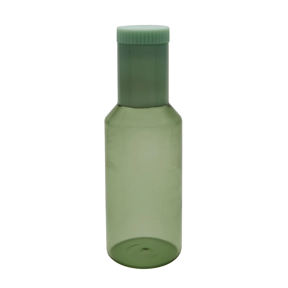 Design Letters - Tube Carafe en verre, 1 l, green / milky green