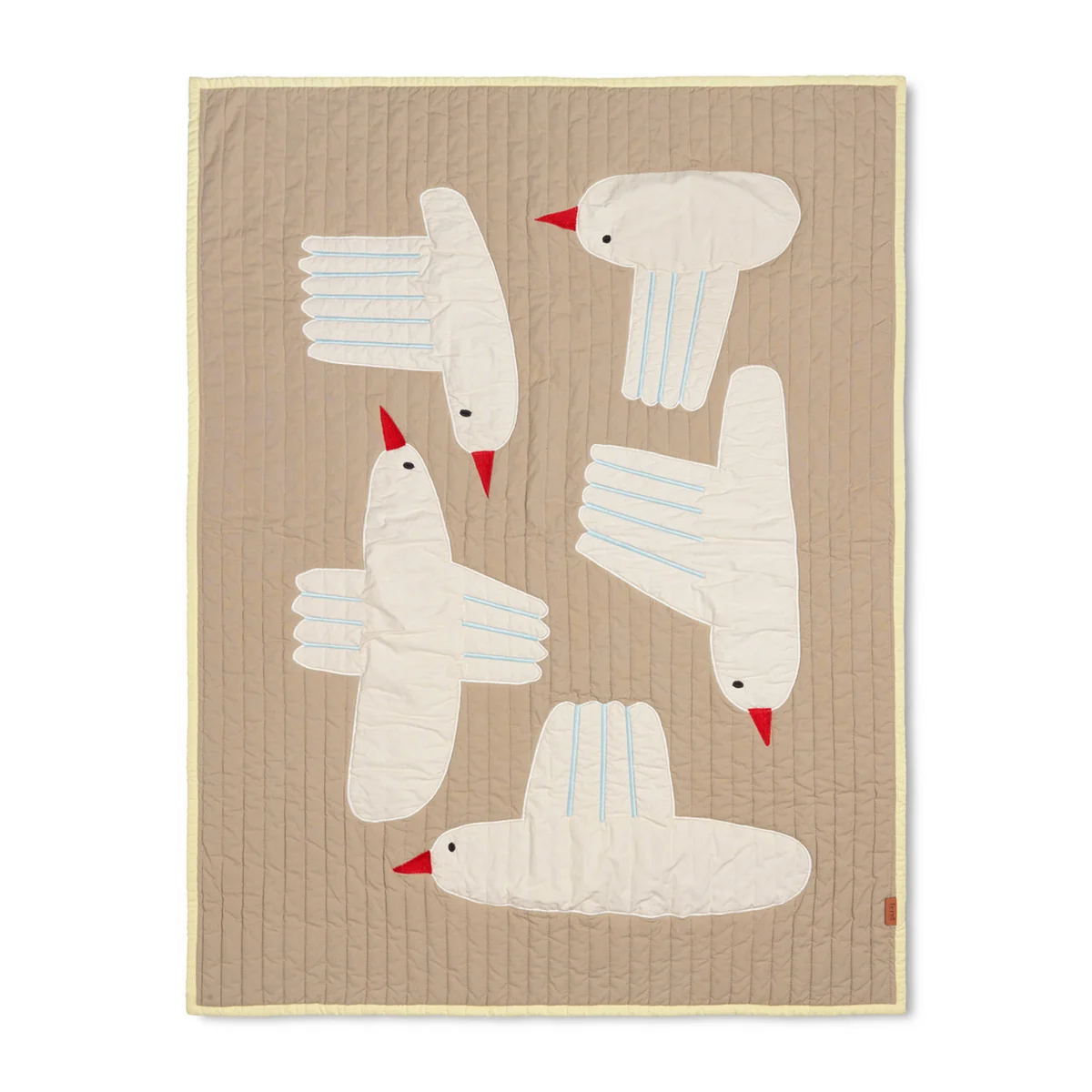 Ferm Living - Bird Quilted Couverture, sable