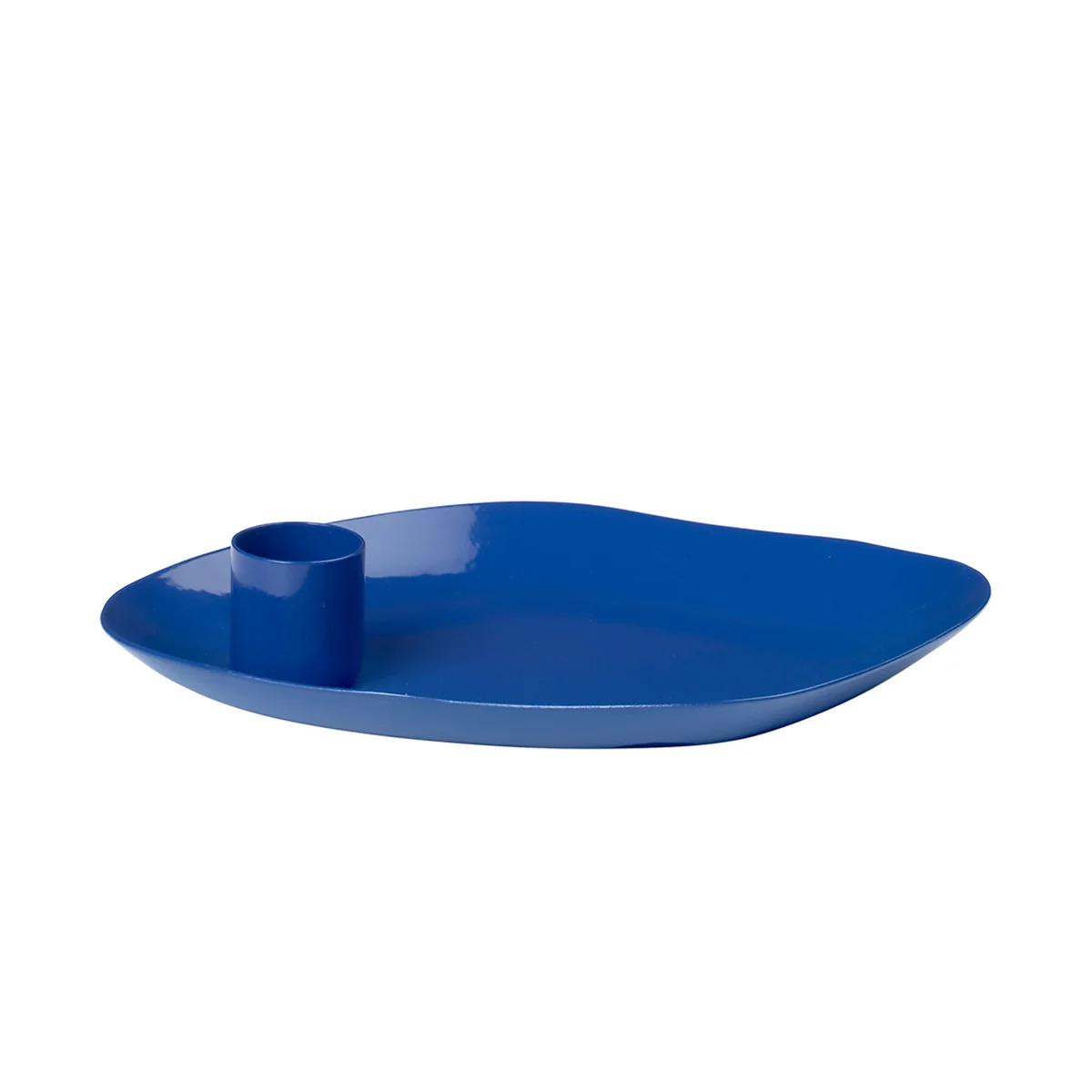 Broste Copenhagen - Mie Plateau à bougies, 15 x 11 x 3 cm, bleu intense Broste Copenhagen - Mie Plateau à bougies, 15 x 11 x 3 cm, bleu intense
