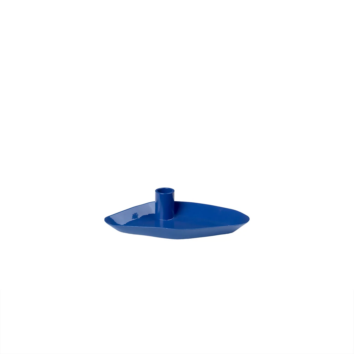 Broste Copenhagen - Mie Plateau pour bougies, Mini 10 x 8 x 2 cm, bleu intense