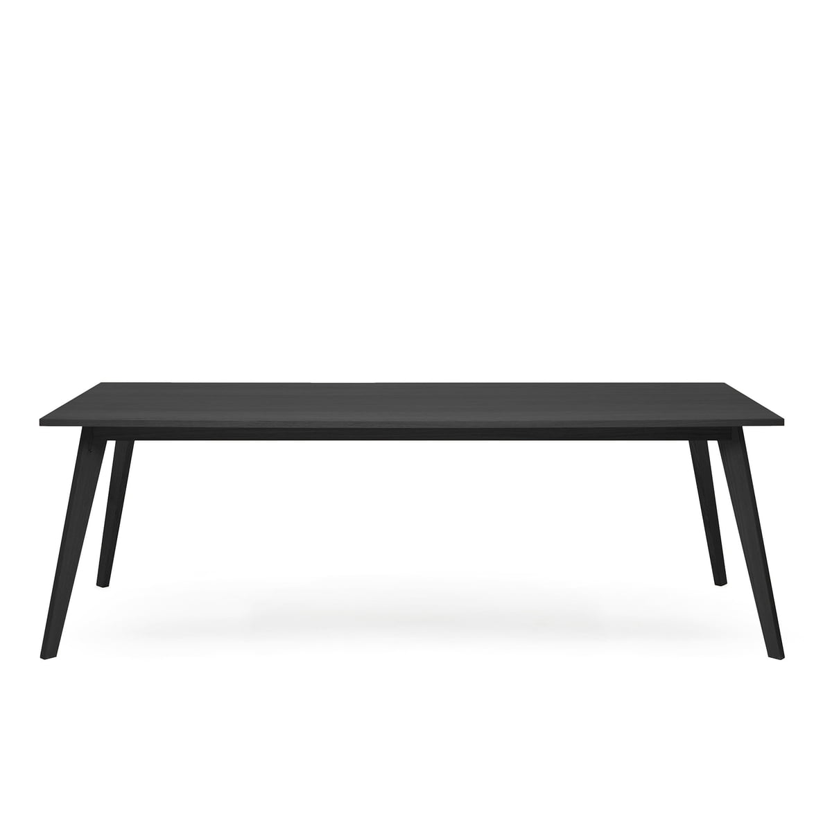 Puik - Archi Table de salle à manger, 160 x 90 cm, chêne laqué noir (RAL 9005)