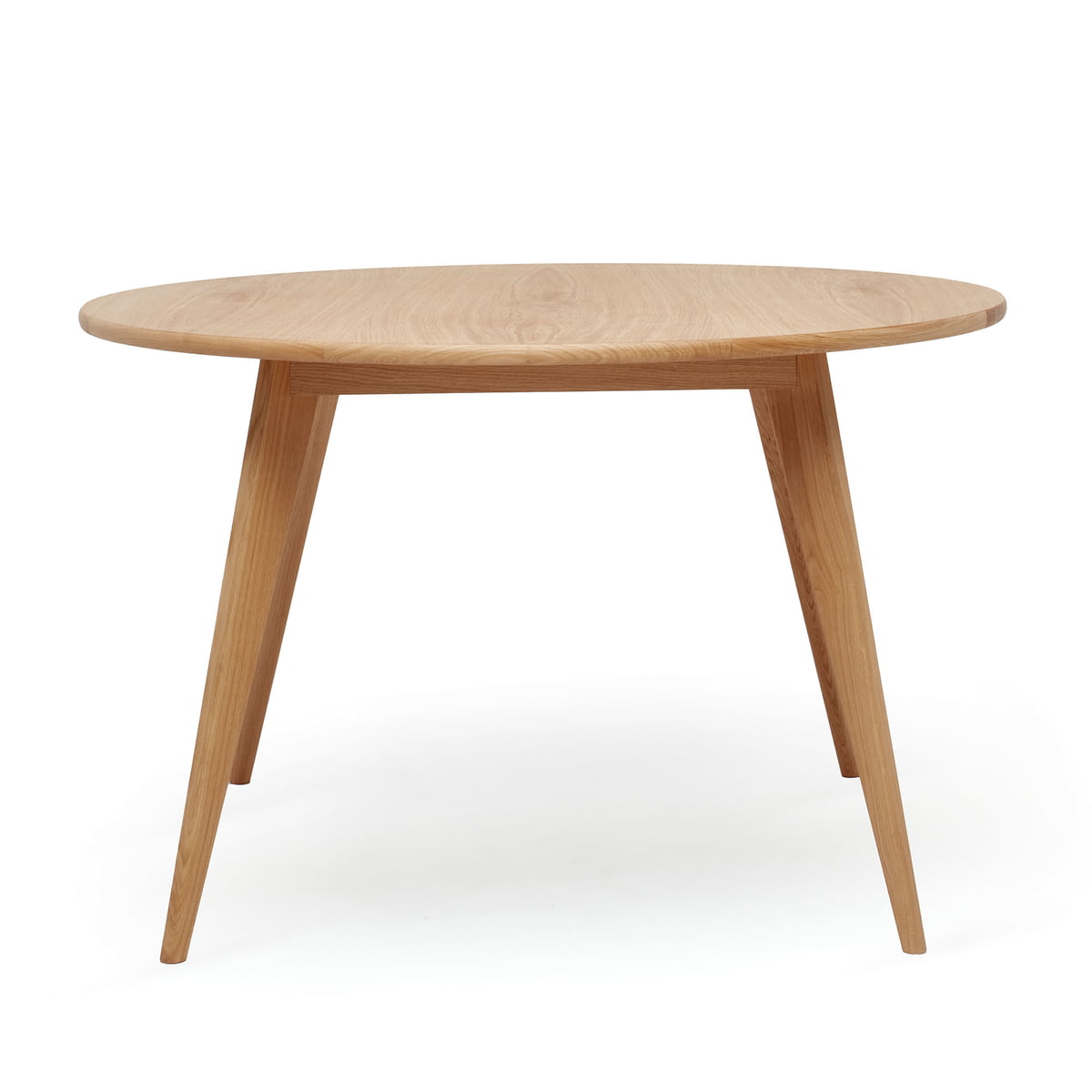 Puik - Archi Table de salle à manger, Ø 130 cm, chêne naturel