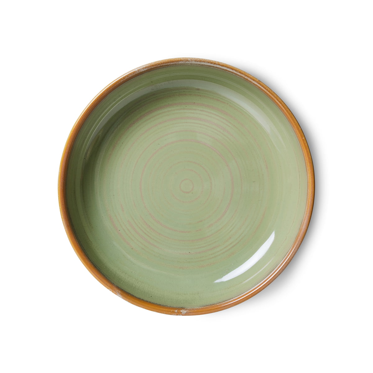hkliving - chef ceramics assiette creuse, ø 21,5 cm, moss green